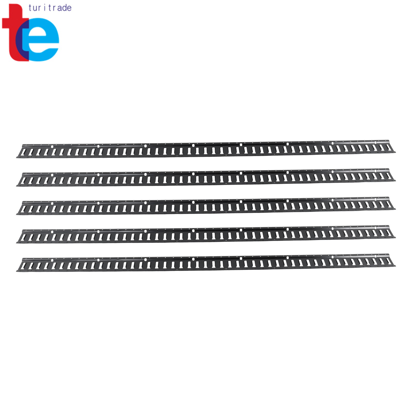 5 Pack 8' E Track Tie Down Rail Kit Fit For Garages Vans Trailers Tie Downs