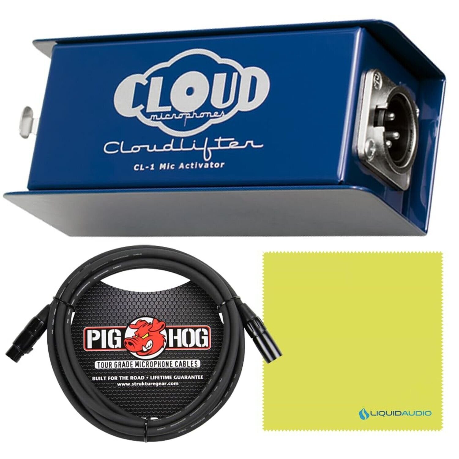 Cloud Microphones CL-1 Cloud lifter Mic Activator Bundle w/Pig Hog Cable & Li...