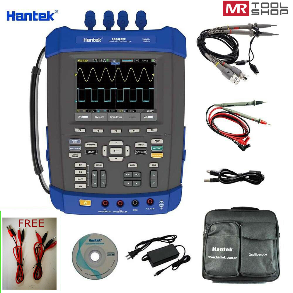 Hantek DSO8202E 6in1 Oscilloscope/Recorder/Spectrum Analyzer/Frequency Counter