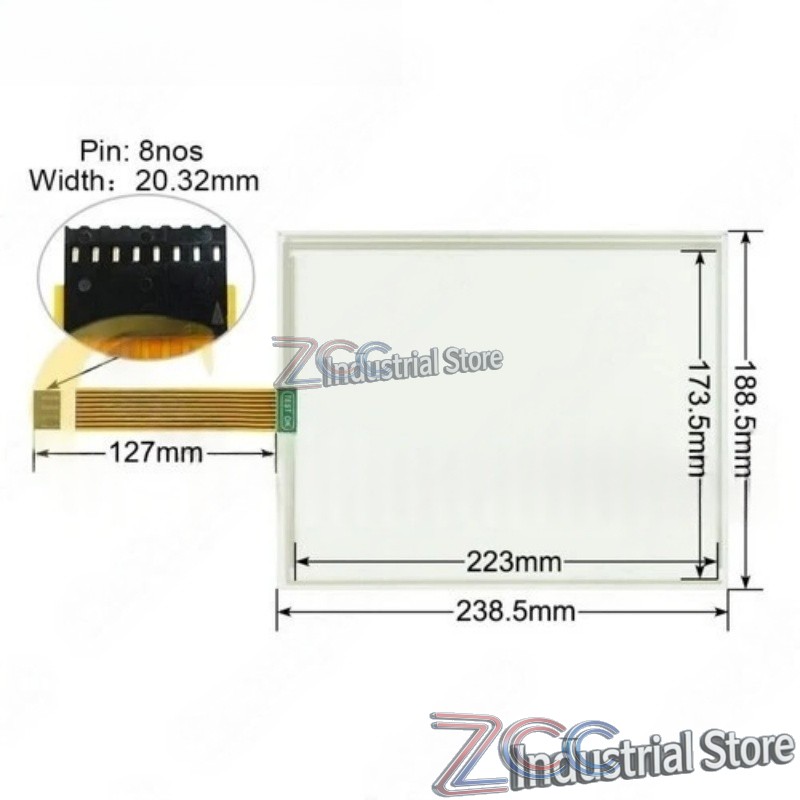1PC RES-10.4-PL8 RES10.4-PL8 Touch Screen P/N：95422B New Fast shipment