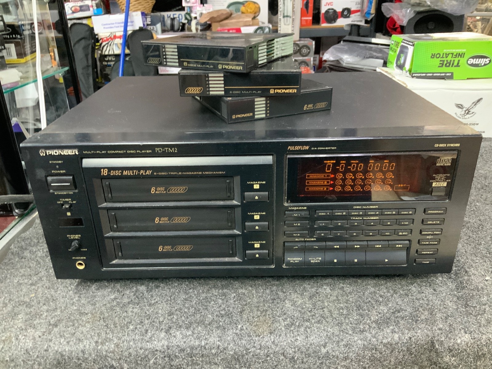 Pioneer 18 Disc Multi-Play Compact Disc Player PD-TM2 - No Remote