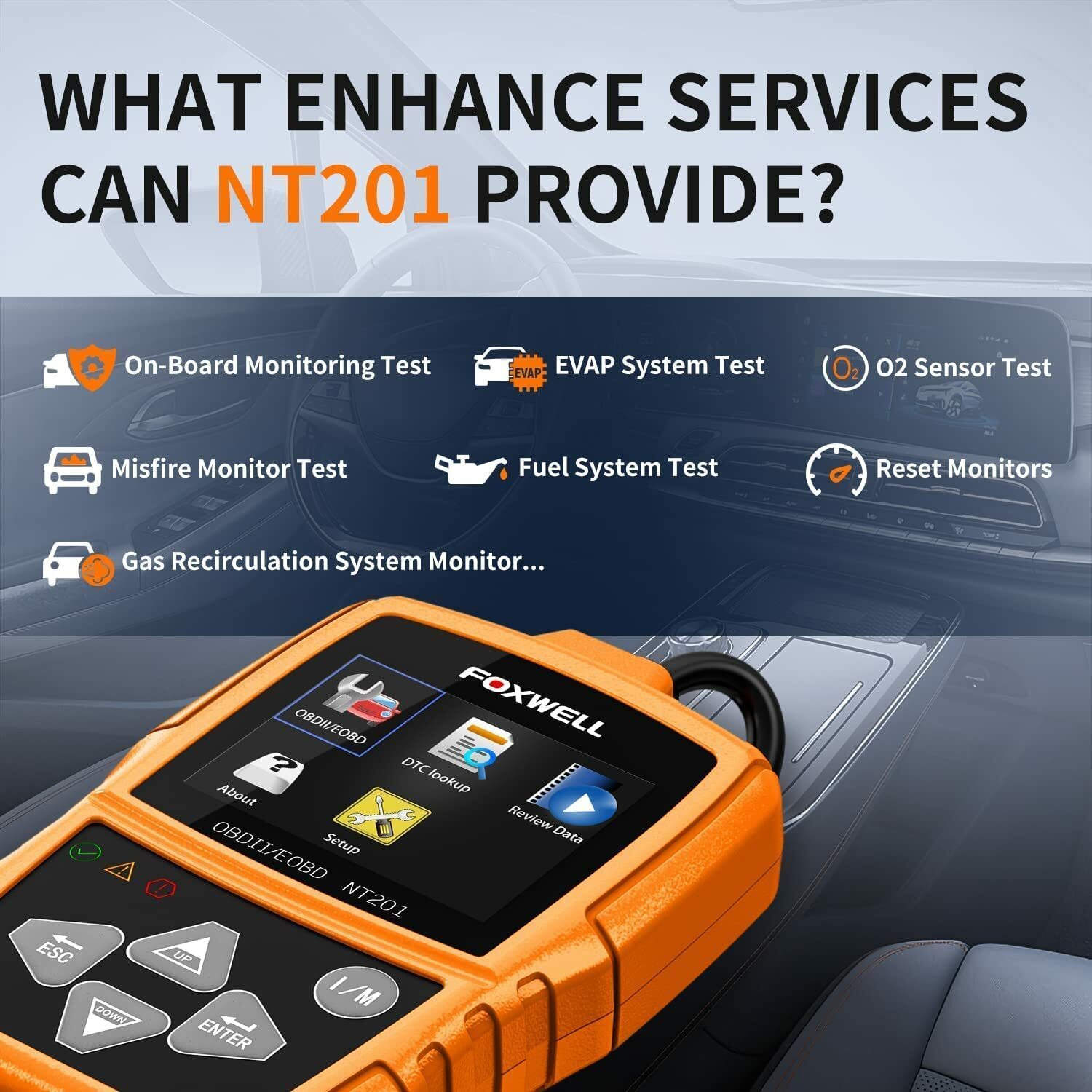Foxwell NT201 Automotive OBD2 Scanner OBD Car Code Reader Diagnostic Scan Tool