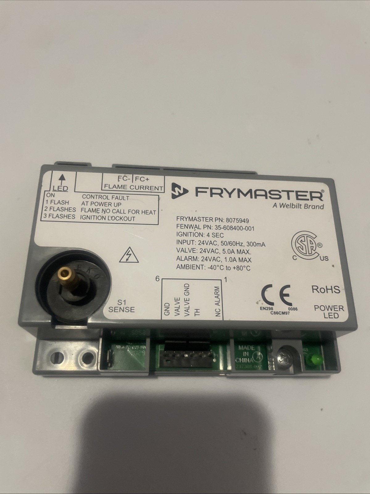 8075949 Frymaster Module Fenwal 24Vac Dsi Igntn Genuine OEM FM8075949