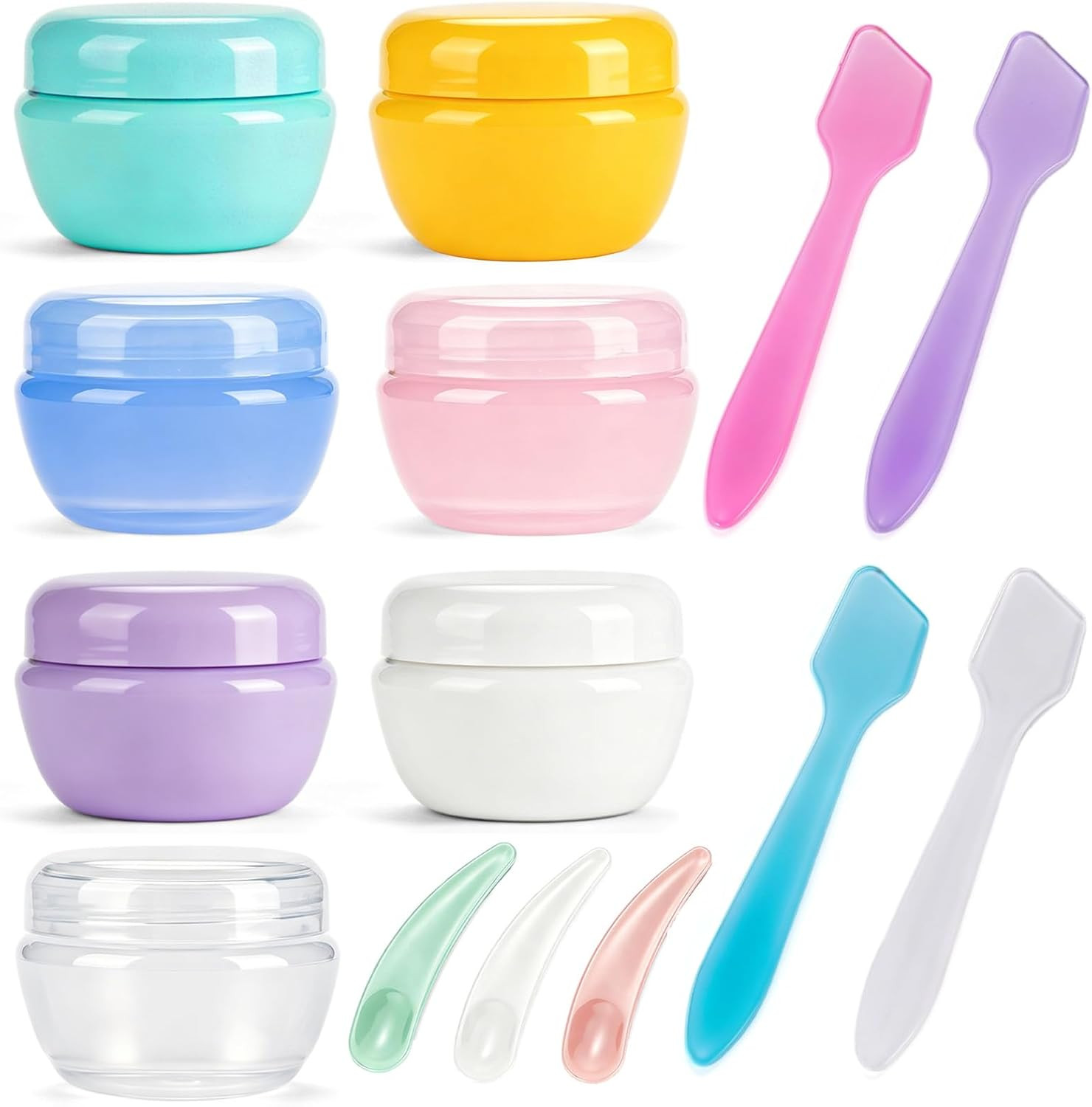 7 Pcs 20Ml Small Travel Containers, Convenient Travel Size Containers for Toilet