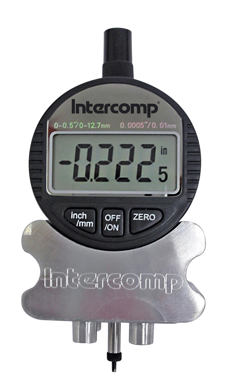 Intercomp Racing 102081 Tread Depth Gauge, 0 - 0.25 in. Range, Black Face, Each