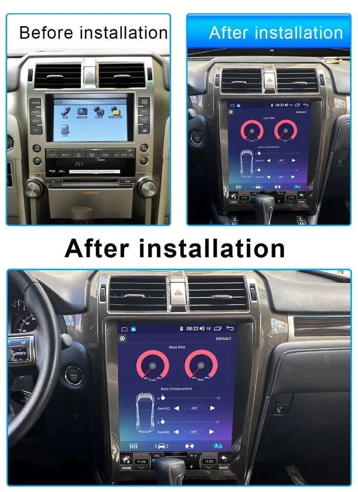 For 2010-2019 Lexus Gx Gx400 Gx460 4+64GB Android CarPlay Car Stereo Radio GPS