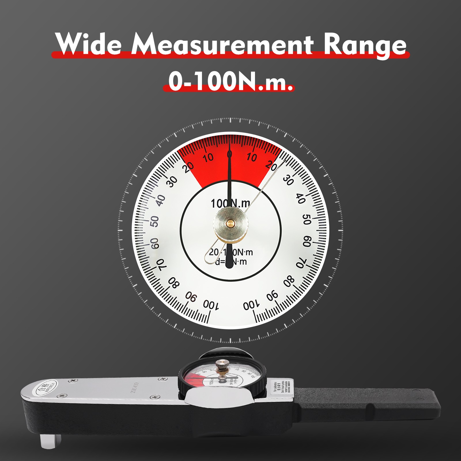 2-dir Dial Torque Wrench 0-1n.m 0-100n.m Indicator Cursor Spanner Watch Tester