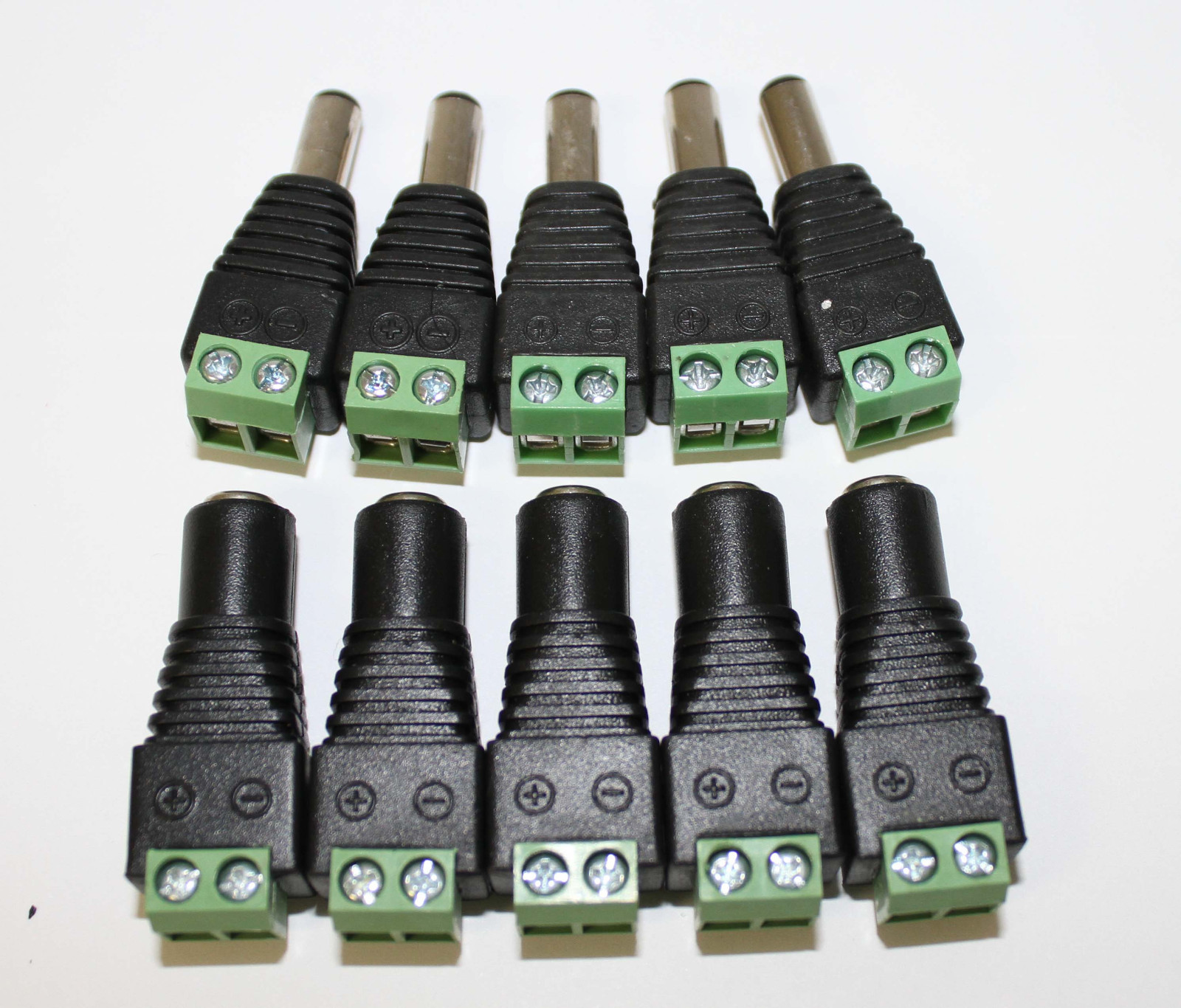 5sets Male and  Female DC Power Jack Adapter Connector (each 5pcs)