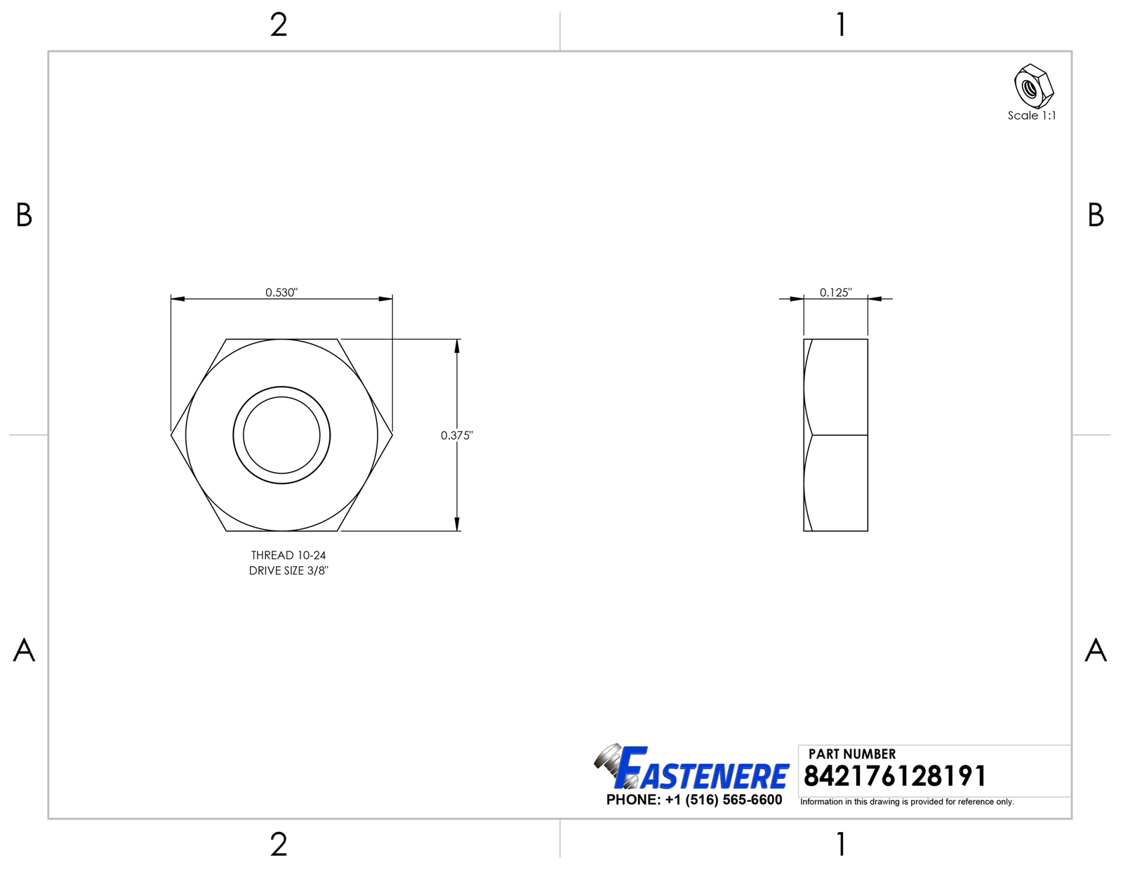 10-24 Machine Screw Hex Nuts Solid Brass Qty 25