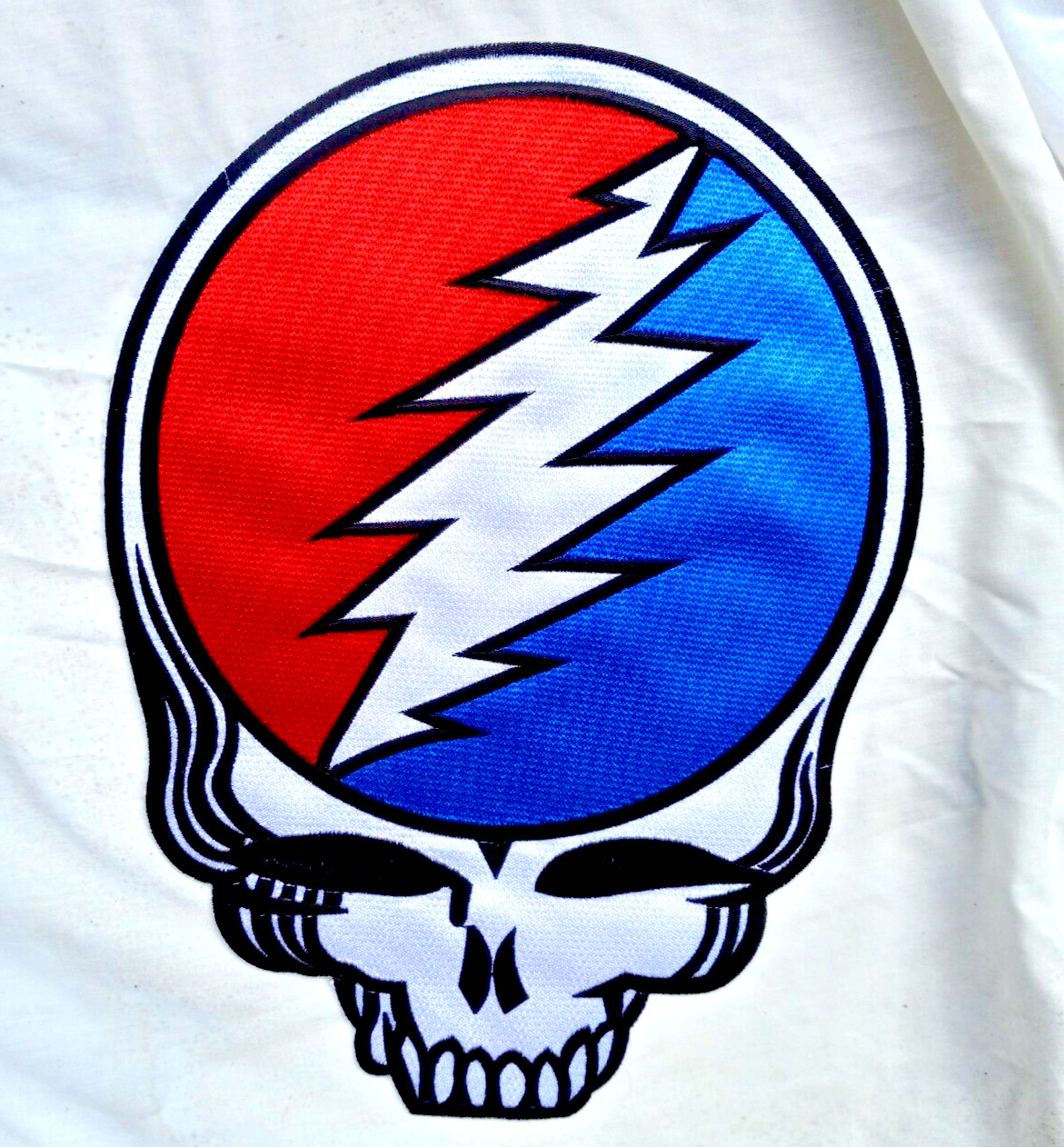 The Grateful Dead  Steal Your Face Licensed Large  Back Patch 13" x 9.1/2"