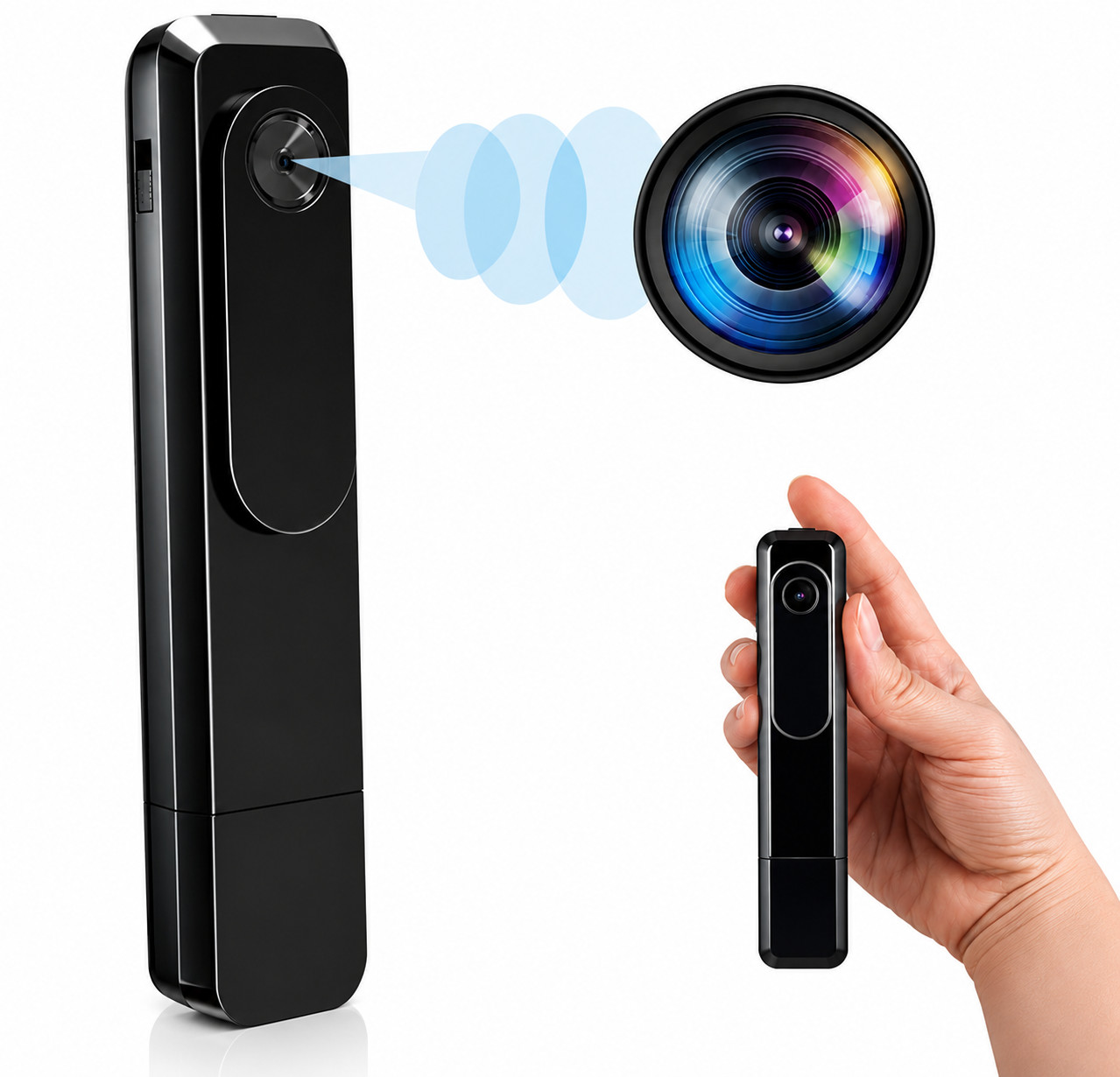 Mini Body Camera Portable Wearable Clip Pocket Cam Video Recorder 1080P