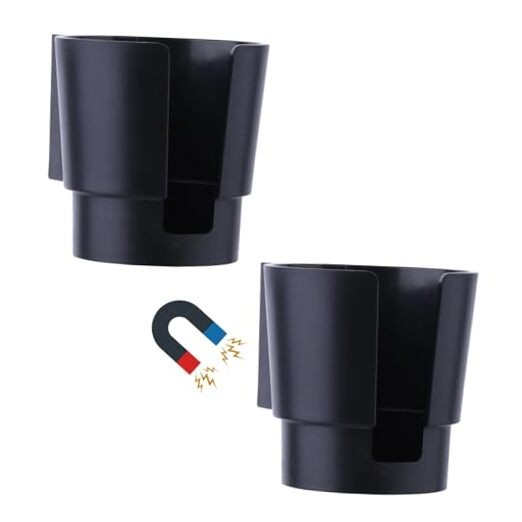 Universal Magnetic Cup Holder, Heavy Duty Plastic Drink Holder, Cup Holder for