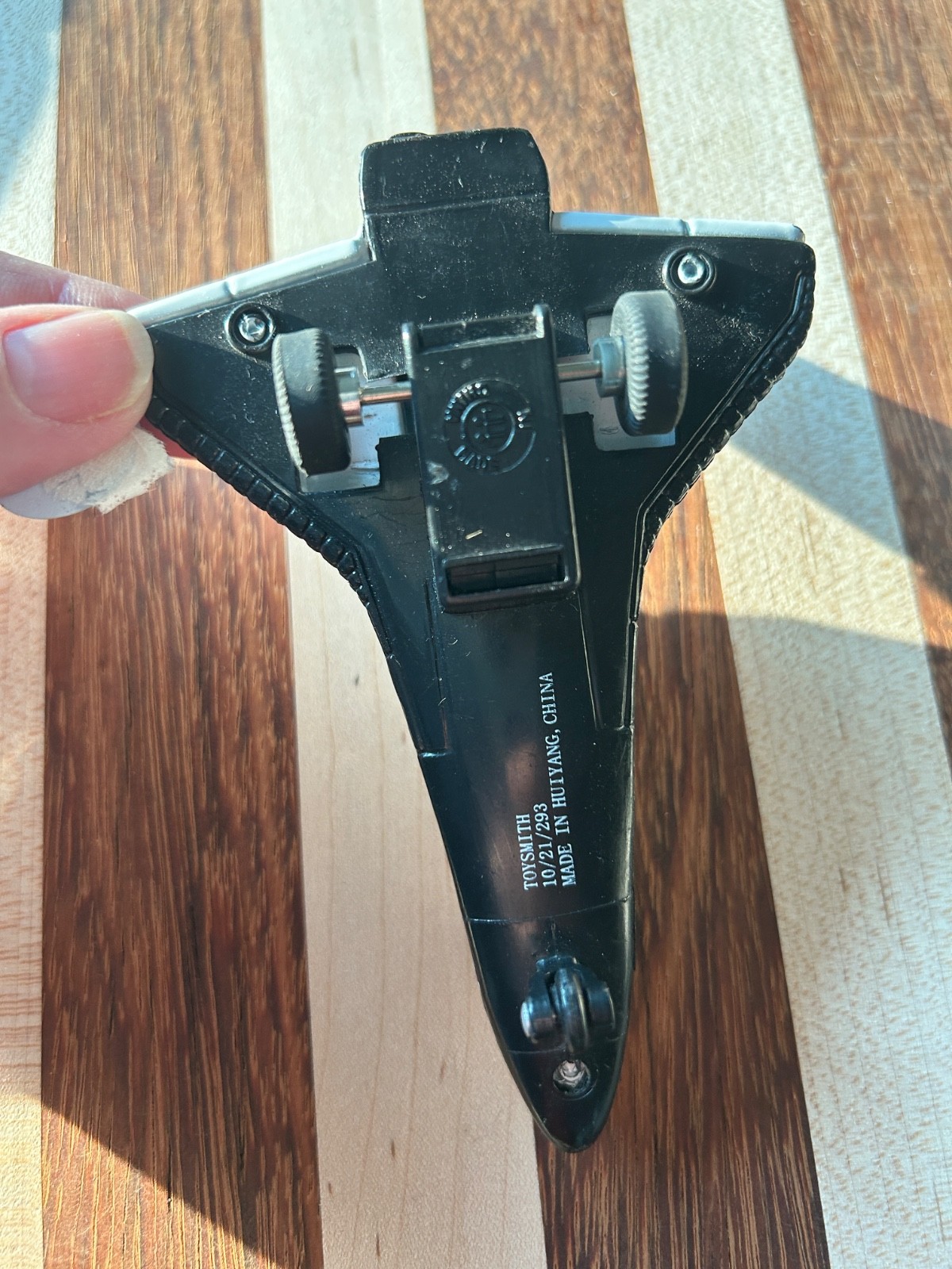 USA space shuttle die cast metal pull back for propulsion