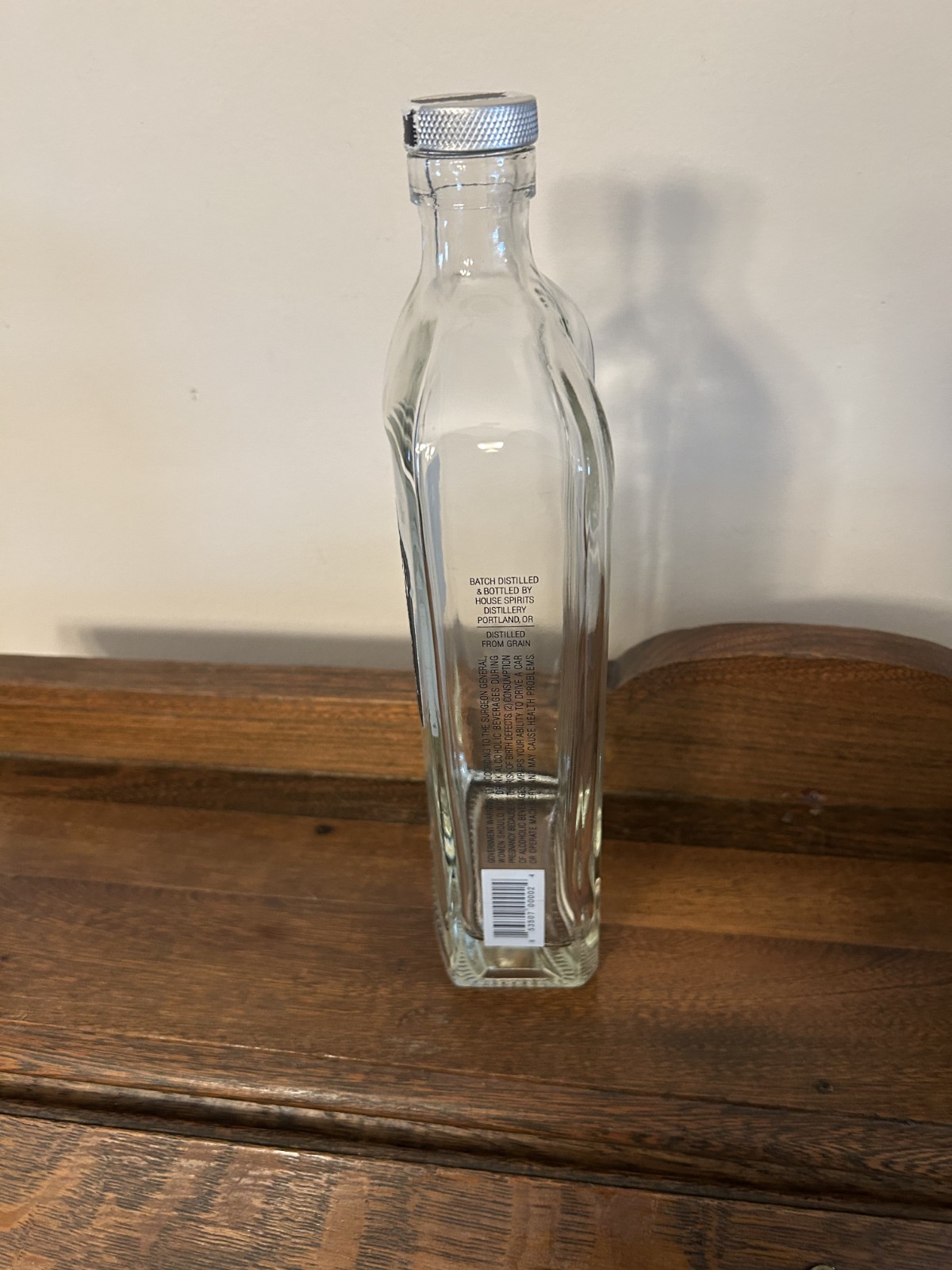 Collectible Aviation Liquor Bottle Empty