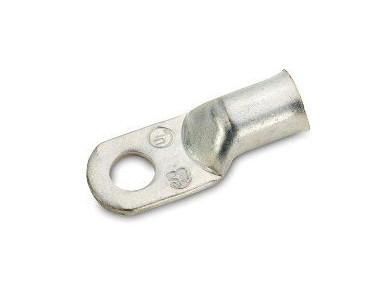 Crimp Supply 8 AWG Tinned Seamless Marine Lugs, 3/8" Post, 5 Pack