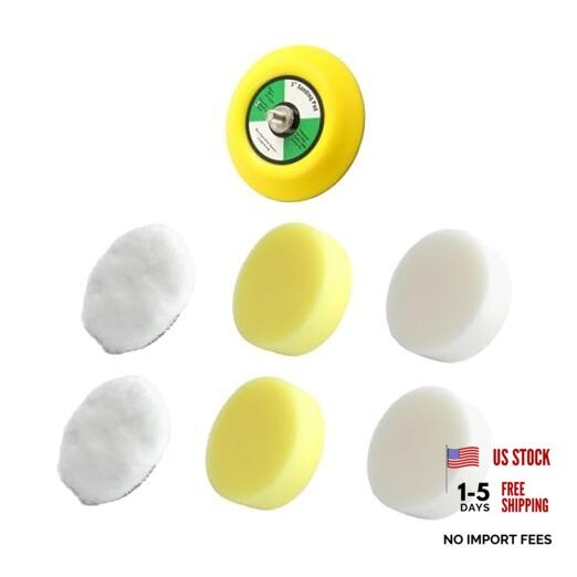 Buffing Polishing Pads Kit for M-ilwaukee Electric Tools 49-36-2438 M-12 Spot