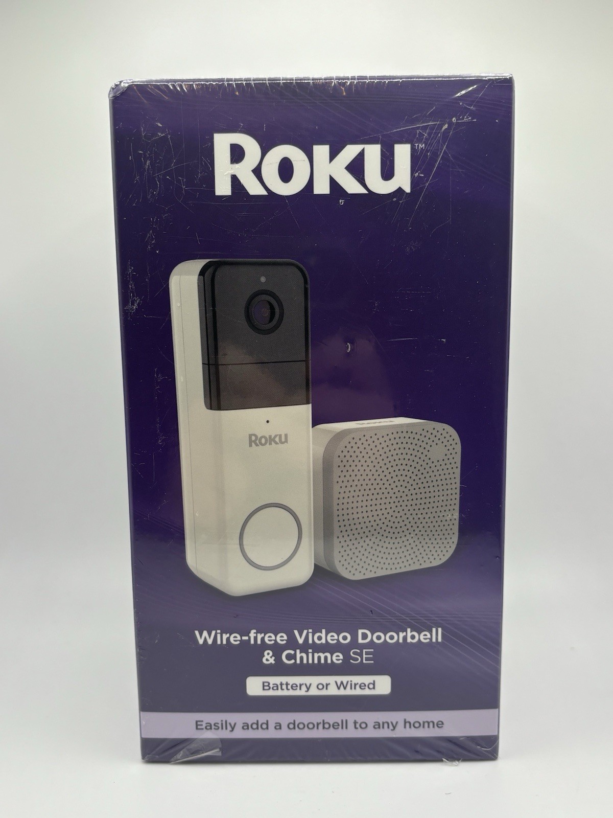 Roku Wire Free Video Doorbell And Chime SE Motion Detection - Battery Or Wired