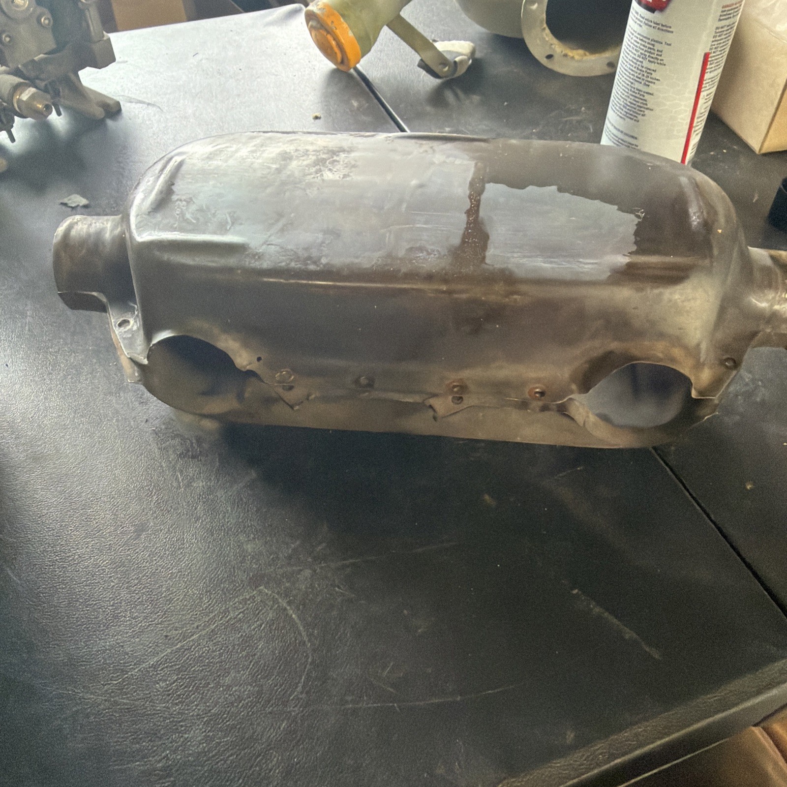 1946 Cessna 140 120 C75 C85 C90 Exhaust muffler Shroud heat baffle