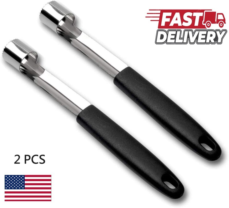 2 PCS Stainless Steel Core Seed Remover Fruit Apple Pear Peach Core KitchenUS