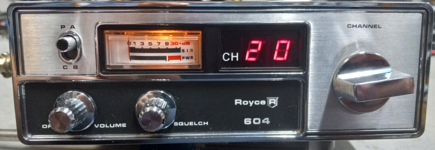 Vintage Royce Model 604 (1-604) CB Radio 40 Channel Mobile Transceiver