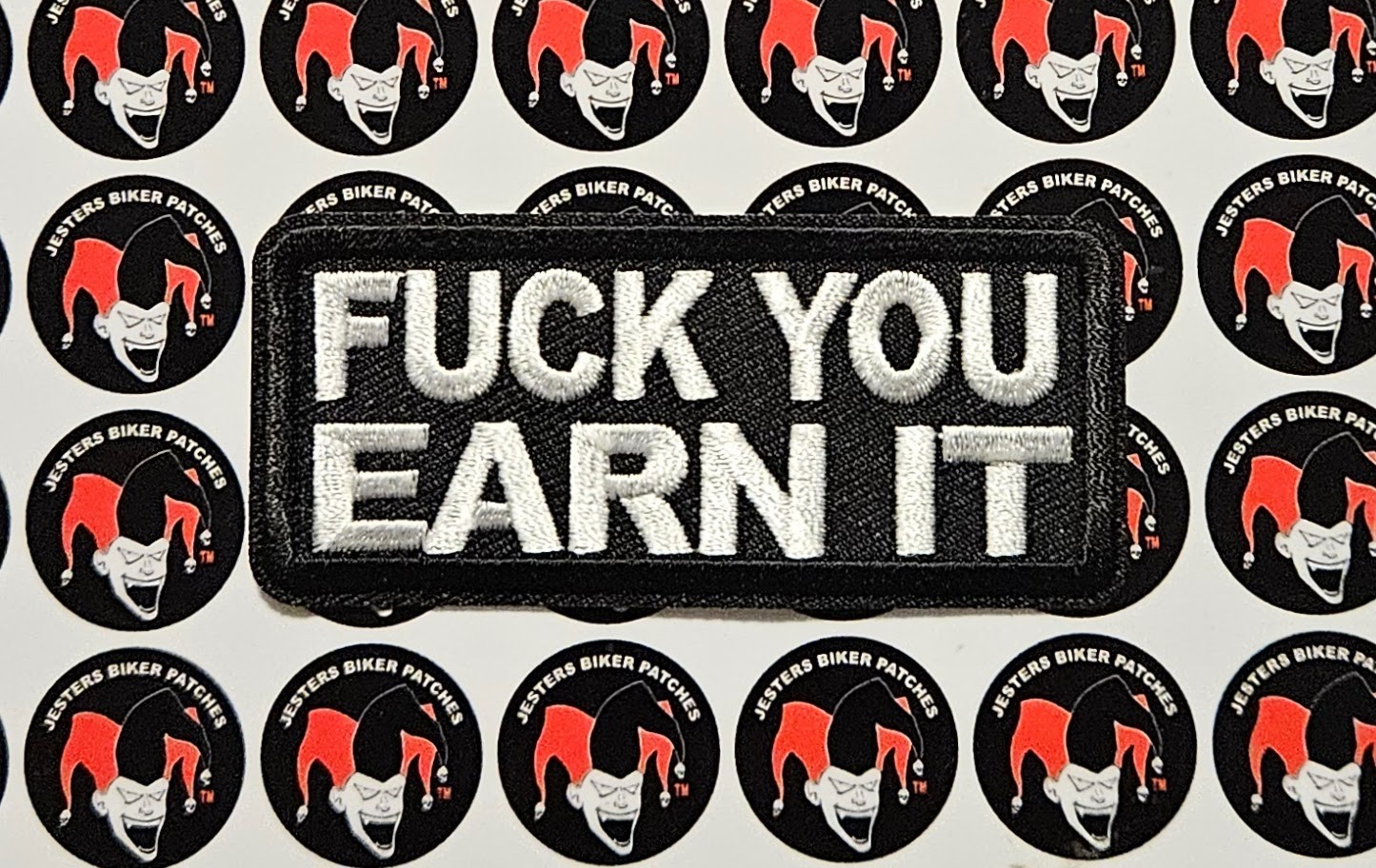 F YOU EARN IT Embroidered Patch WB033
