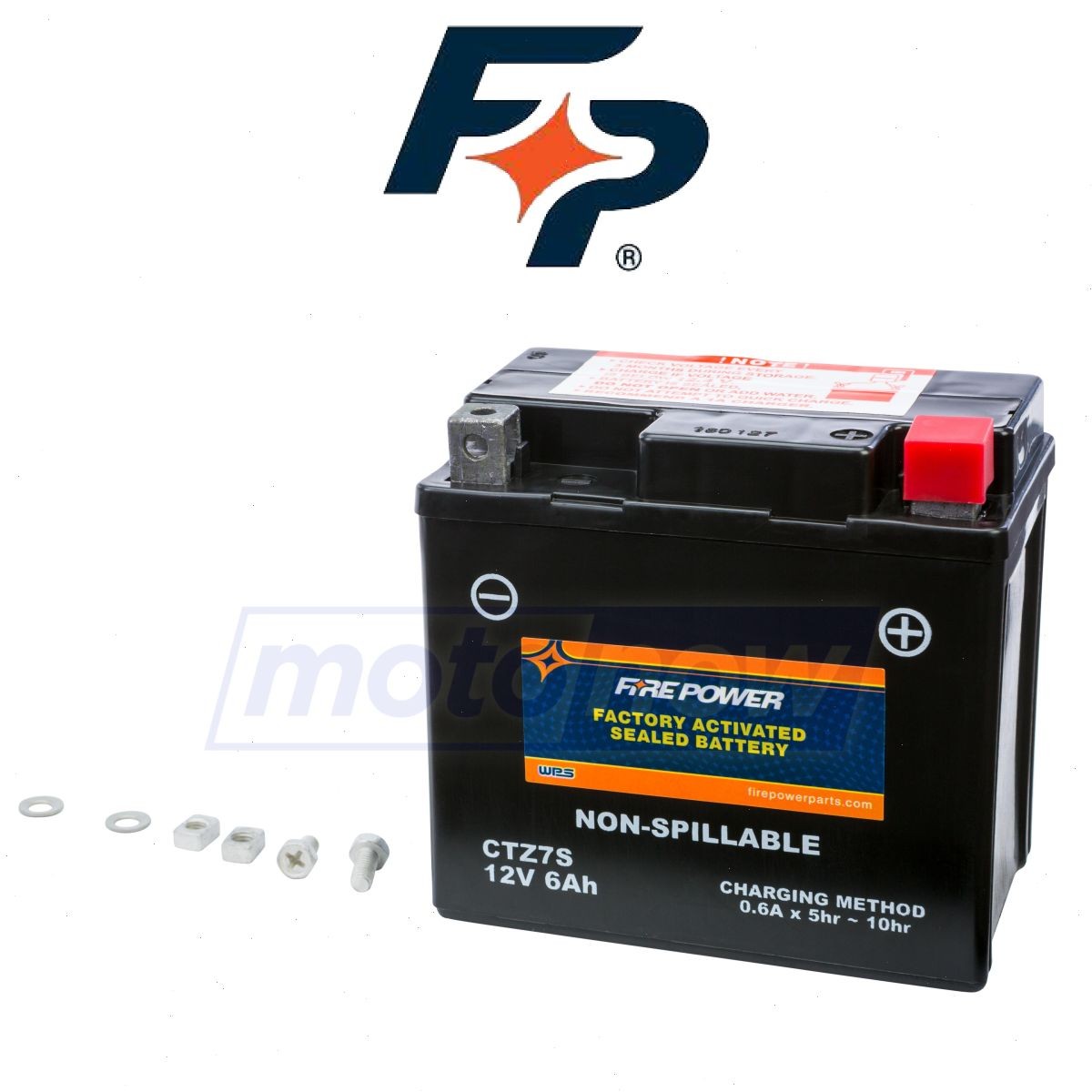 Fire Power Factory Activated Maintenance Free Sealed Battery for 2012-2014 cu