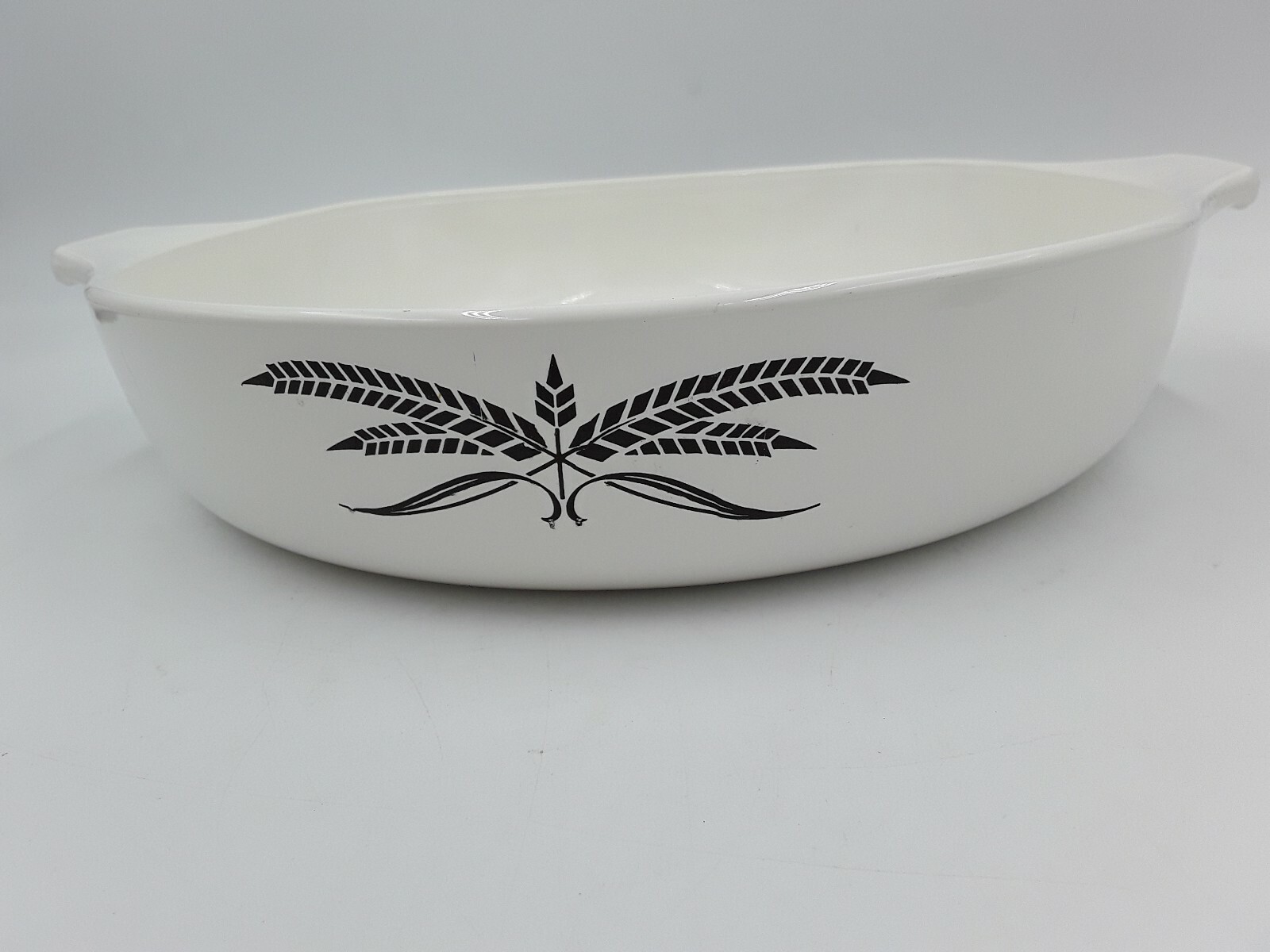 Anchor Hocking Cookware BLACK WHEAT design 9" round square casserole dish