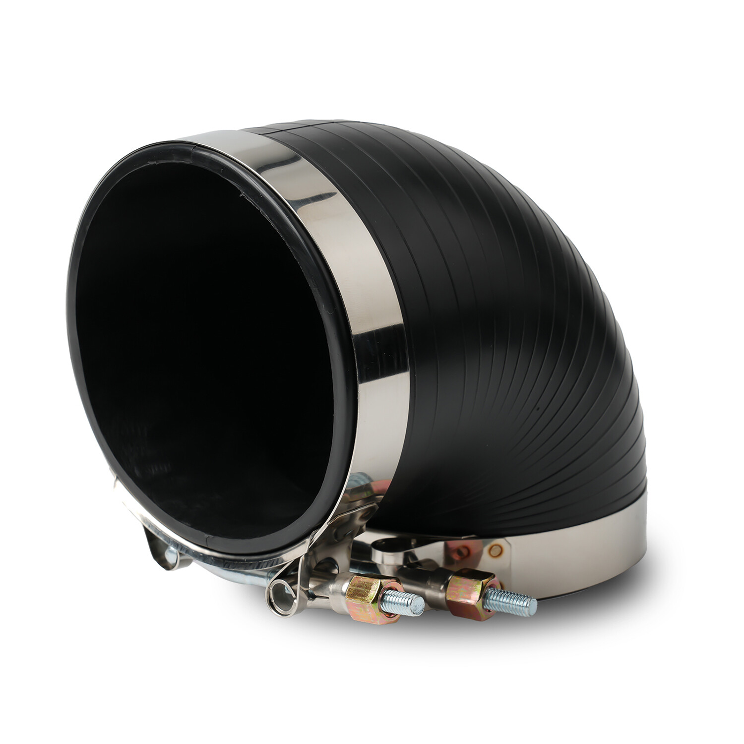 Black 4Inch  90 Degree Boot Coupler for 4 Inch Diameter Intake Tubes