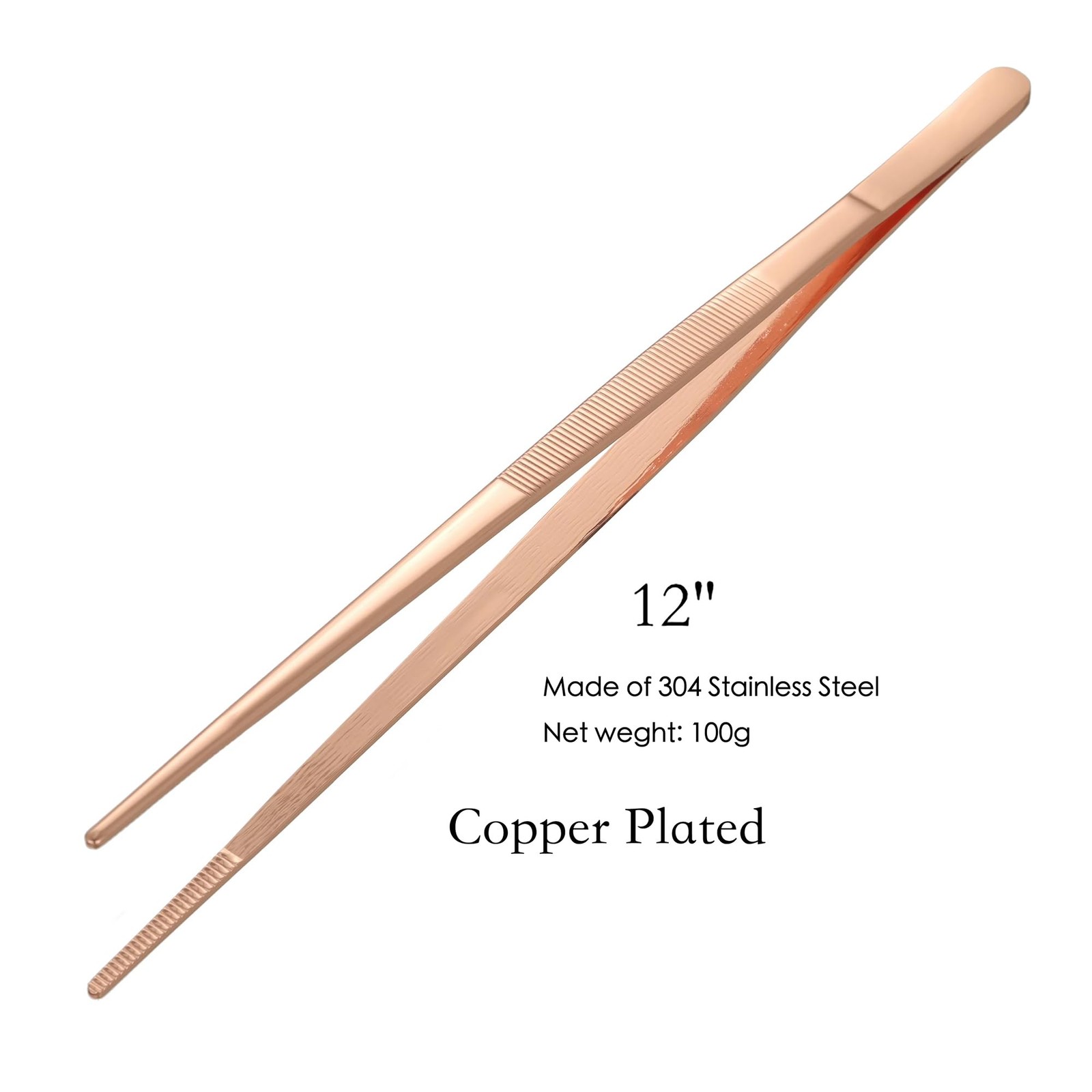 2Pcs 12" Fine Long Tweezer Tongs, Professional Cocktail Garnish Tools, 304 St...