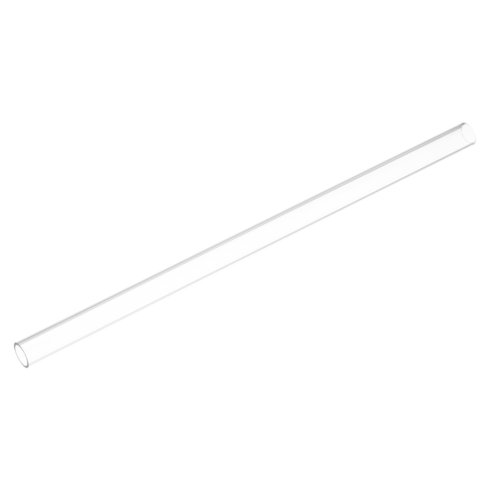 2pcs Clear Rigid Tubing Pipe 12mm ID x 15mm OD 305mm Plastic Tube