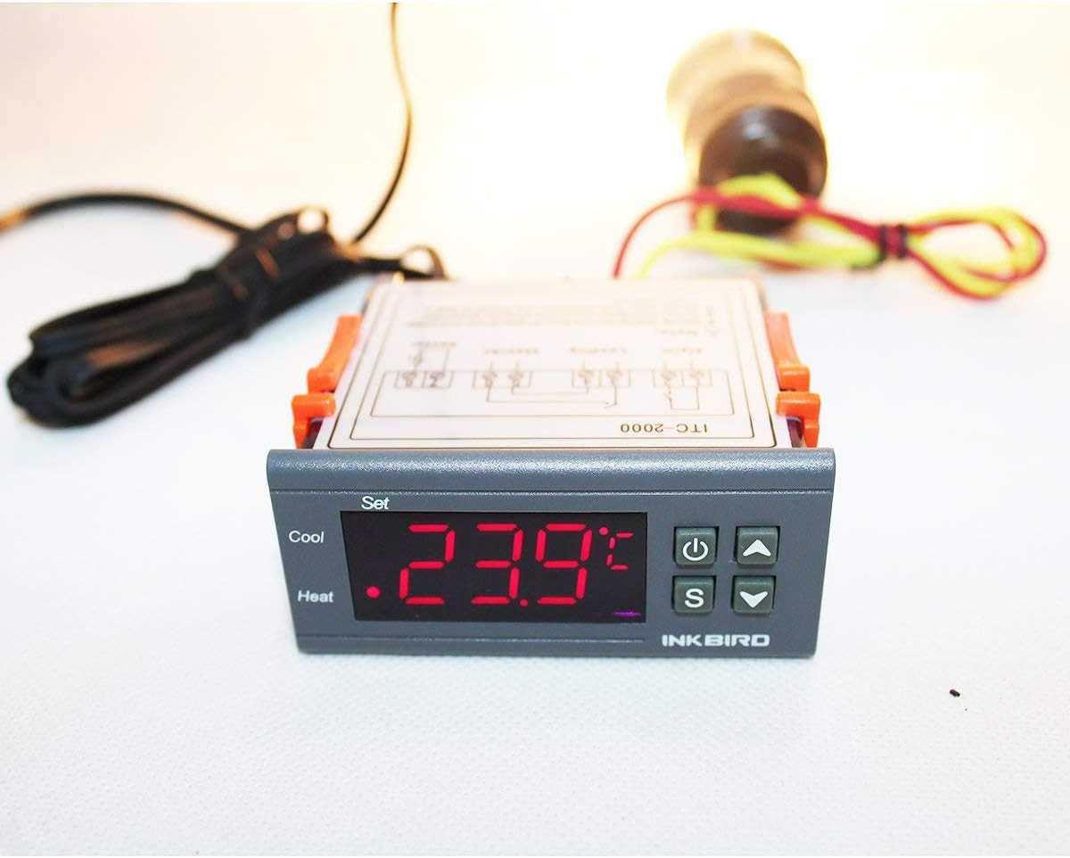 Inkbird Dual Stage DV 12V Digital Temperature Controller Fahrenheit Thermostat H