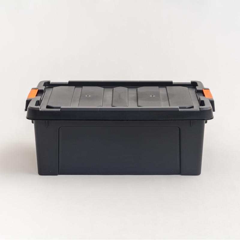 Heavy Duty Plastic Storage Bins W/ Lids Stackable Totes Garage Tool Storage New