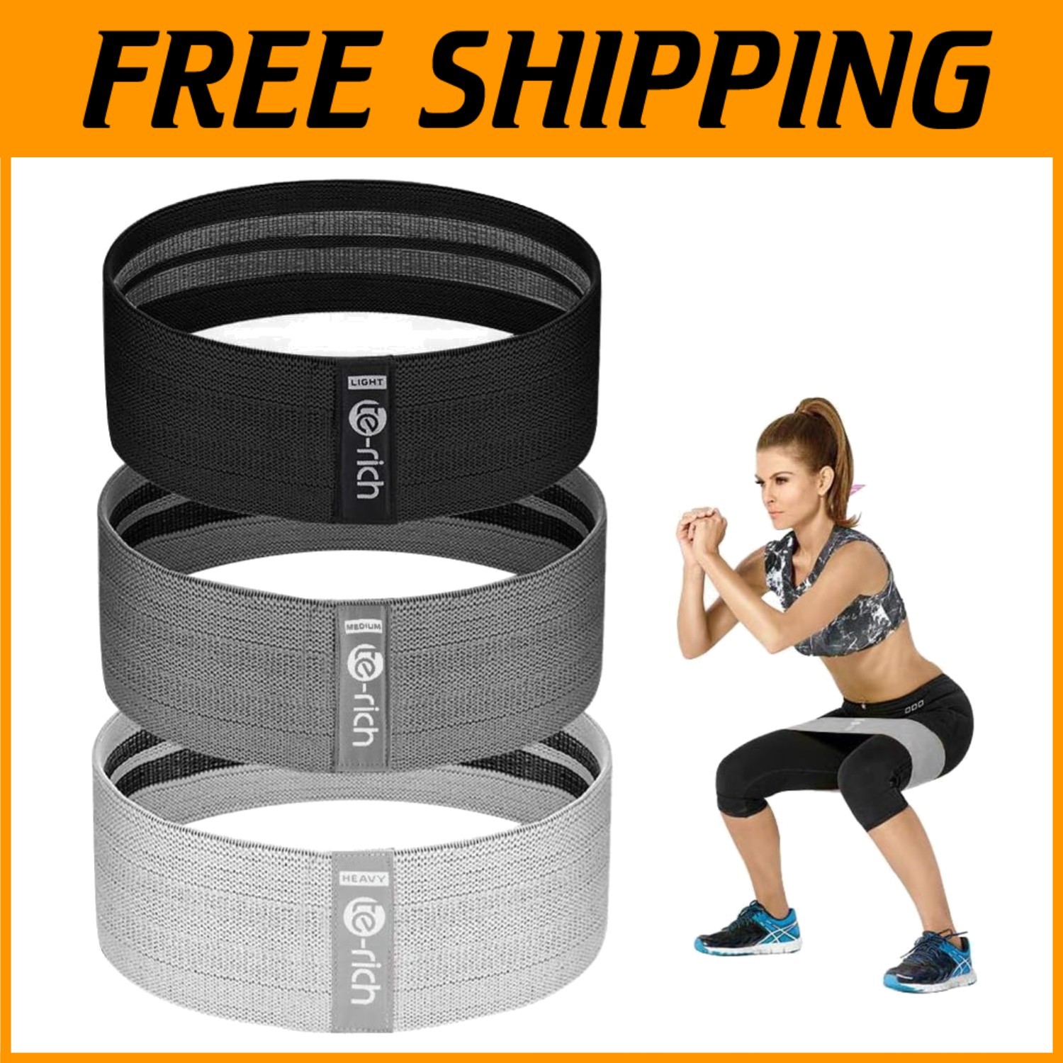 Fabric Resistance Bands Pack