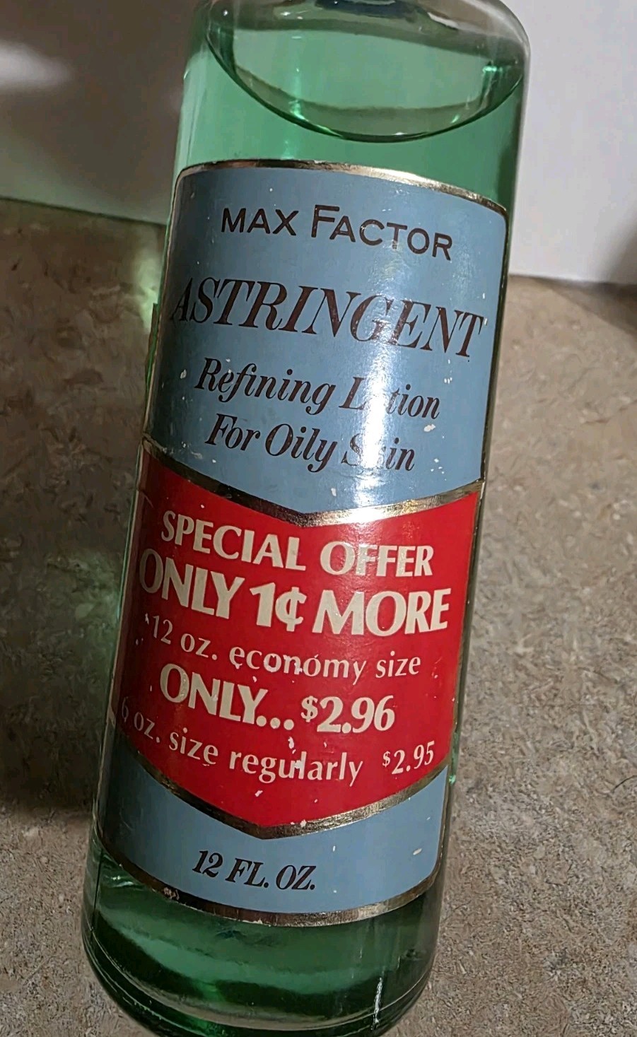 Vintage Max Factor Astringent Refining Lotion 12 FL OZ PROP- READ DESCRIPTION
