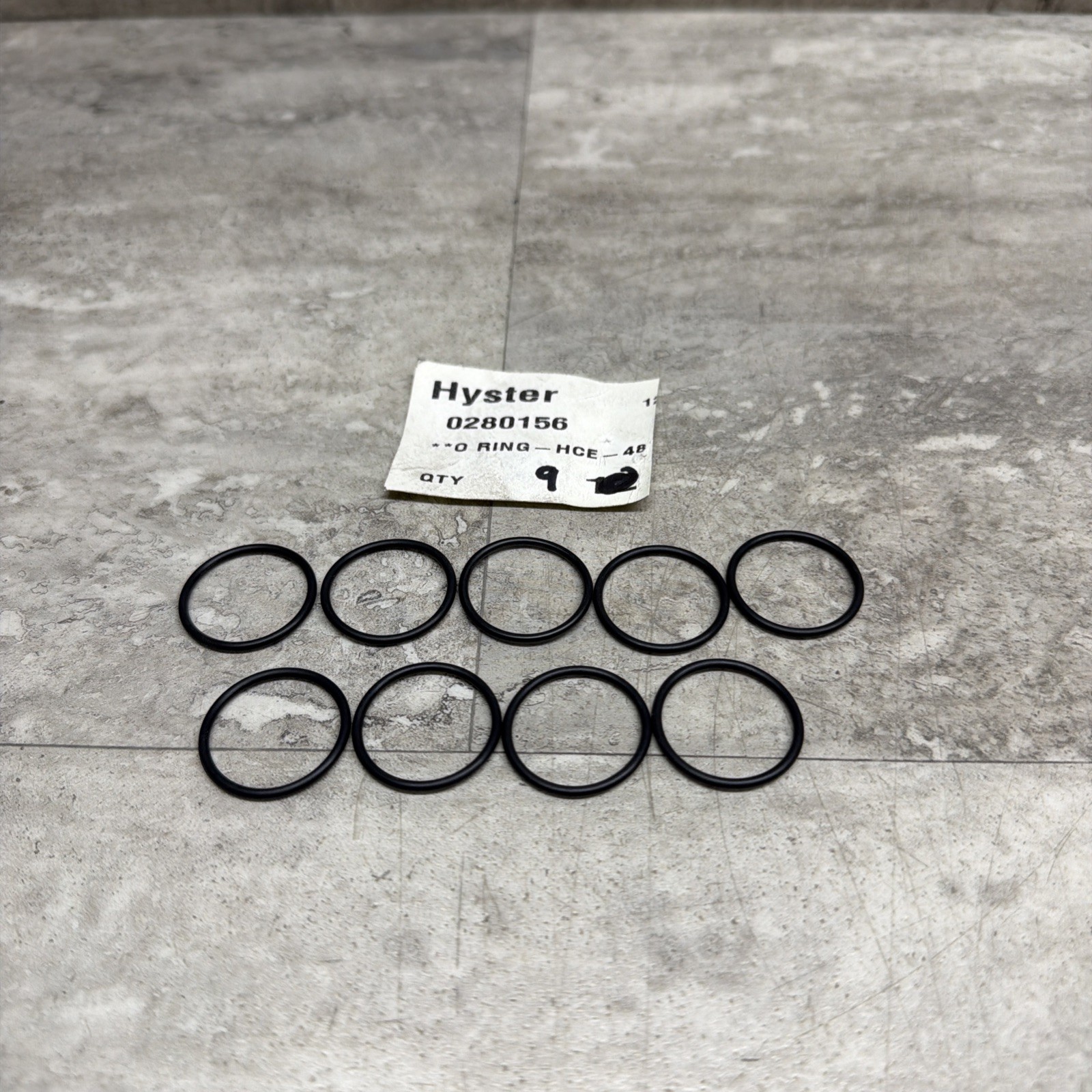Lot Of 9 OEM Hyster 0280156 280156 O-Ring Seal, New