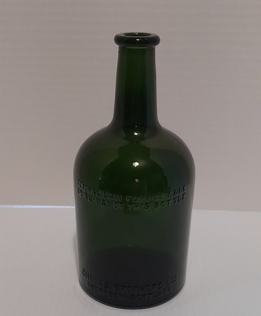 Vintage Green 8.25" Bottle Chivas Brothers Scotland