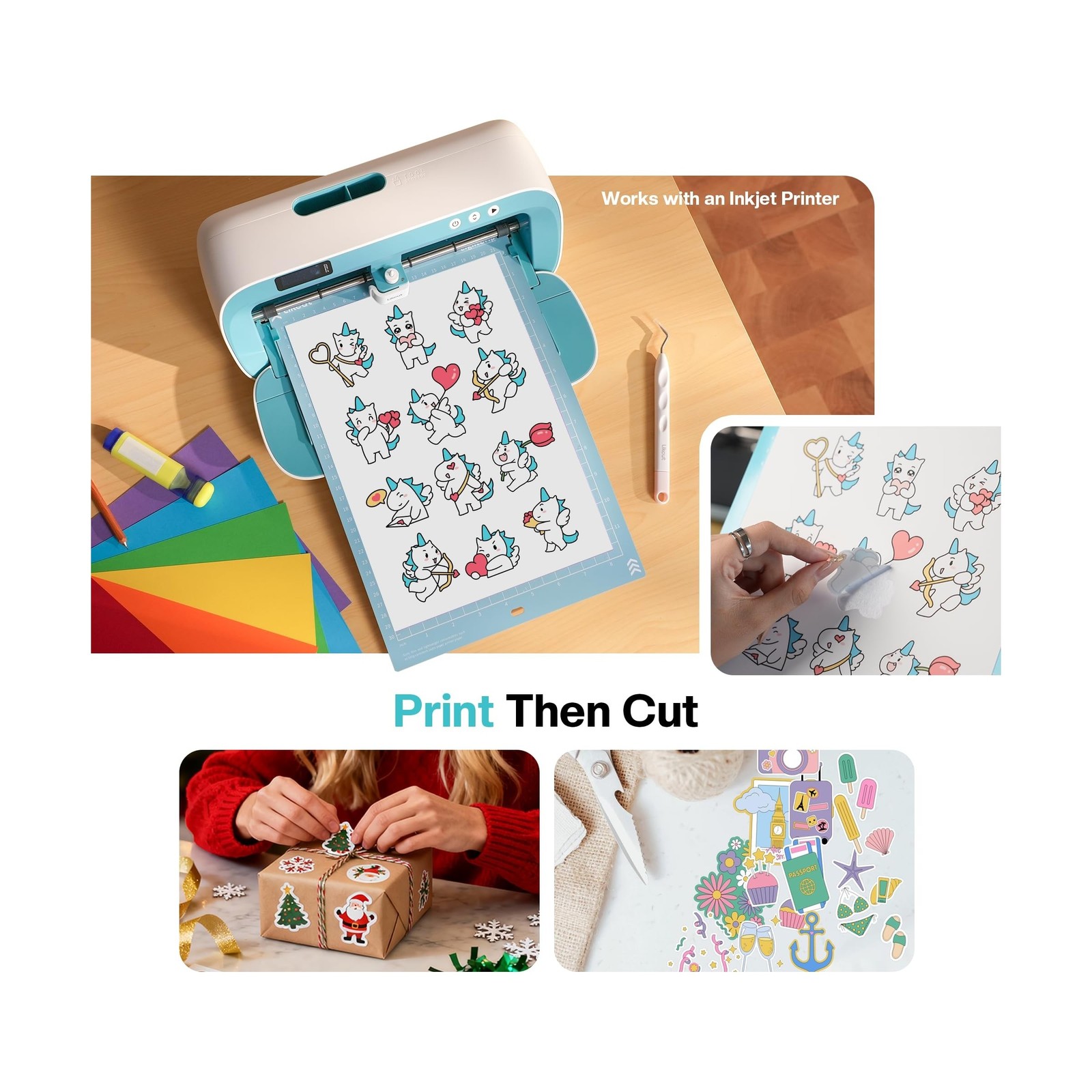 S41 Vinyl Cutter Machine - Essential Starter Bundle for DIY Crafts | Smart St...