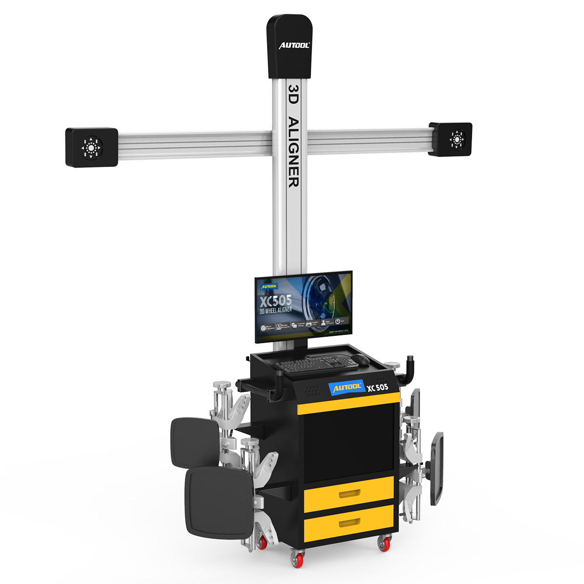 3D Fully Automatic Wheel Alignment Machine Car Tire Wheel Aligner System Tool