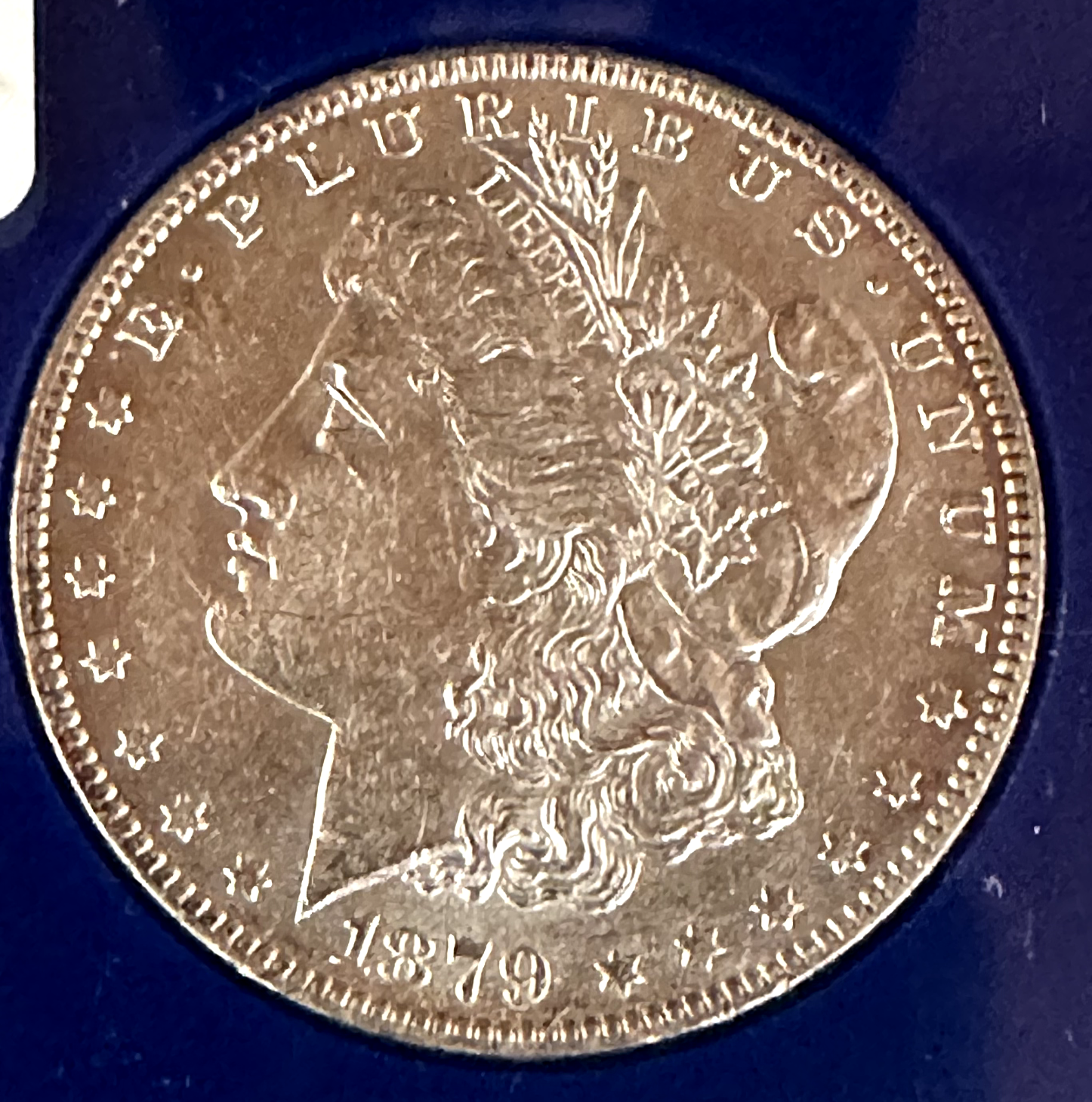 1879 P Morgan Silver Dollar $1 Reverse Toning Free Shipping