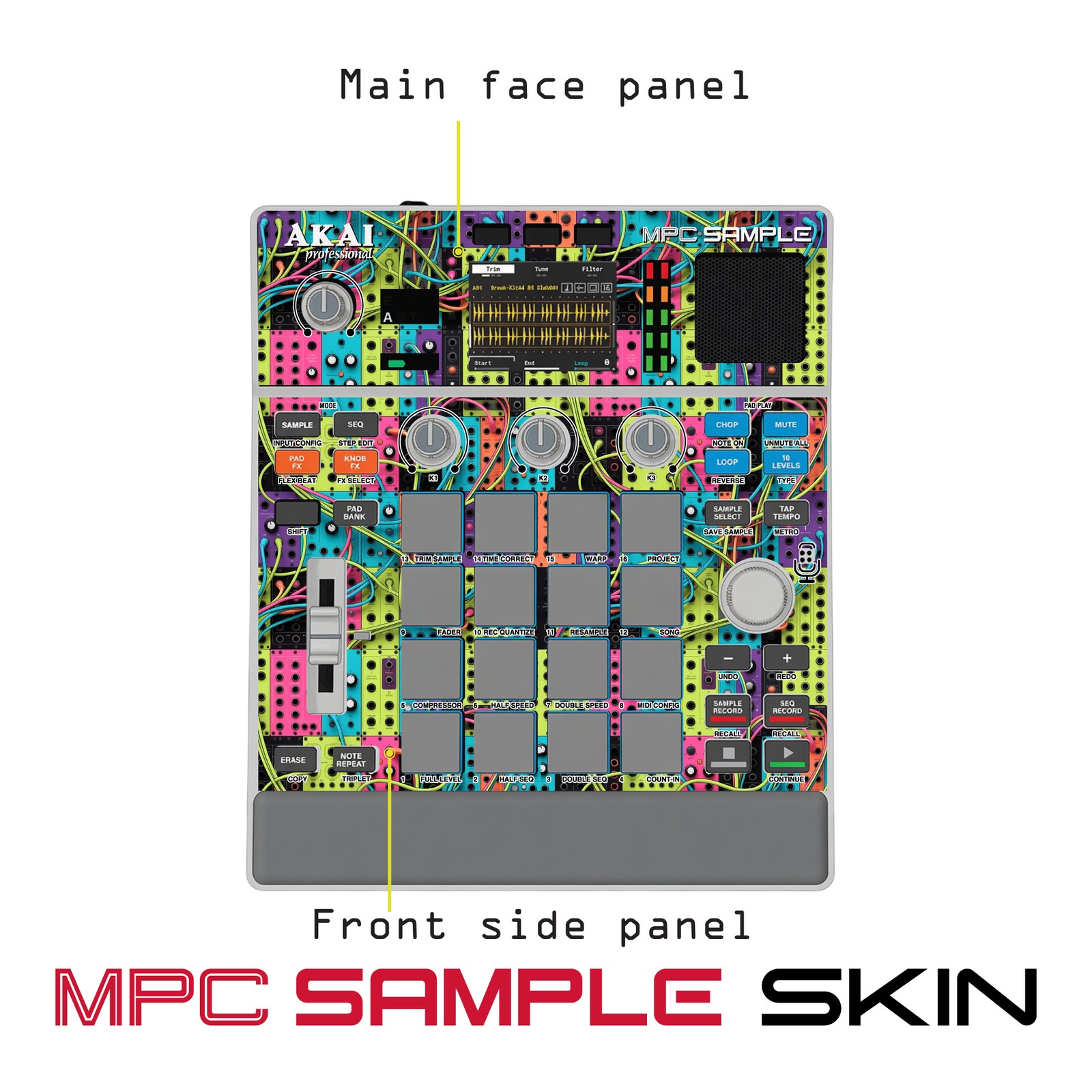 Akai MPC Sample Skin / hyperwave tangle