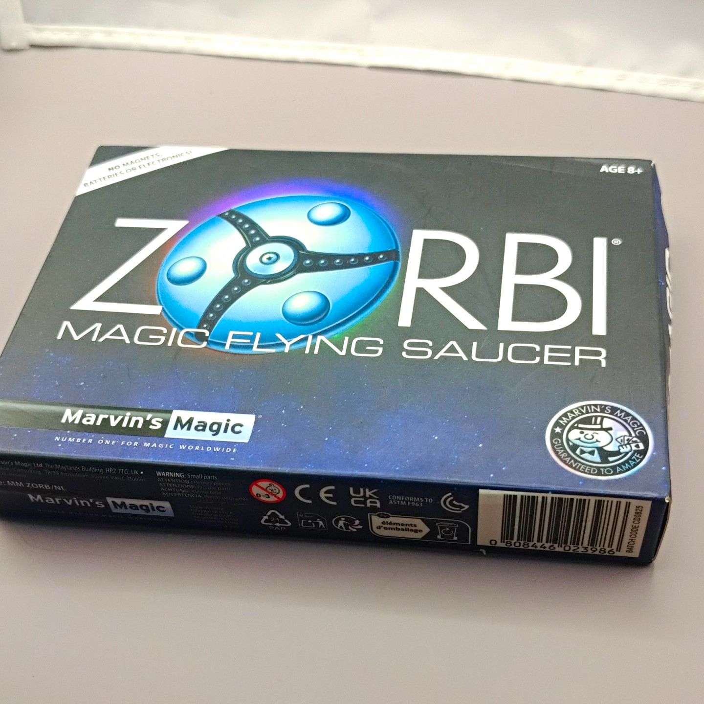 Marvin's Magic Zorbi Magic Flying Saucer Magic Toy, Ages 8+, Vintage 1993