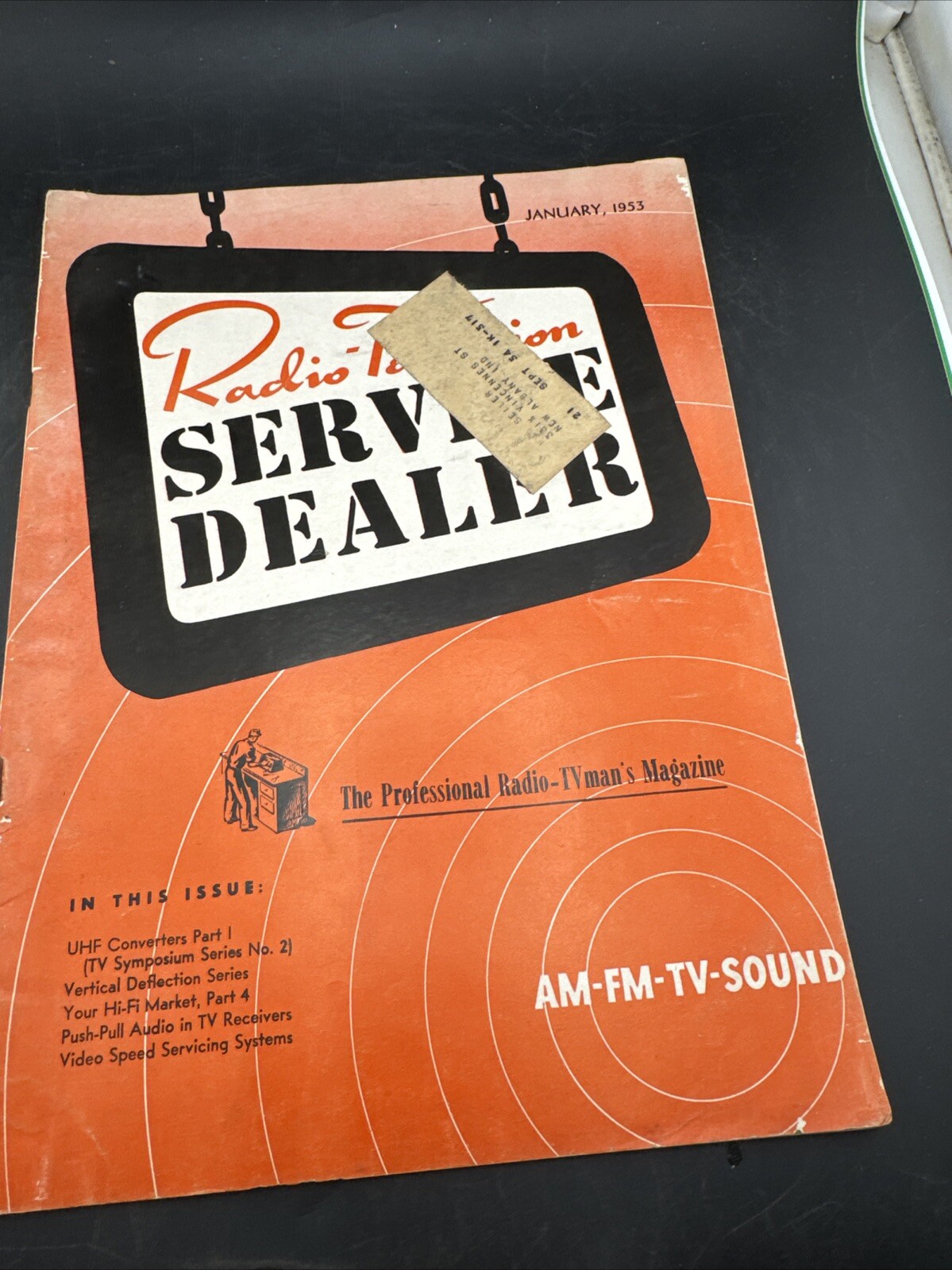 Vintage Radio-Television Service Dealer Magazine. 💥RARE💥VINTAGE💥 Jan 1953