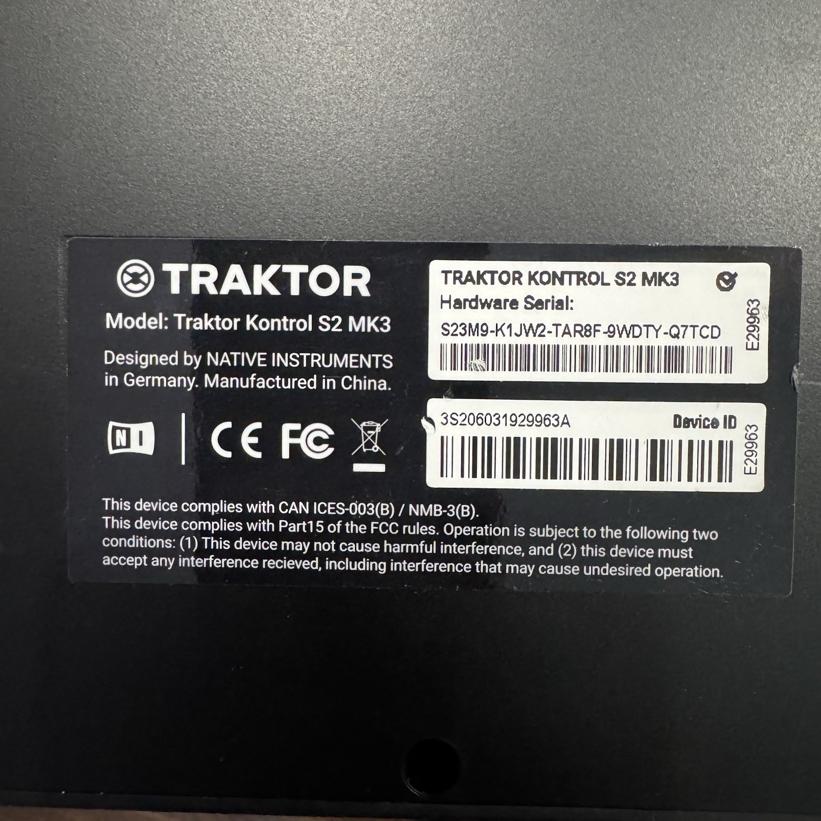 TRAKTOR KONTROL S2 DJ Controller USB Tested MK3