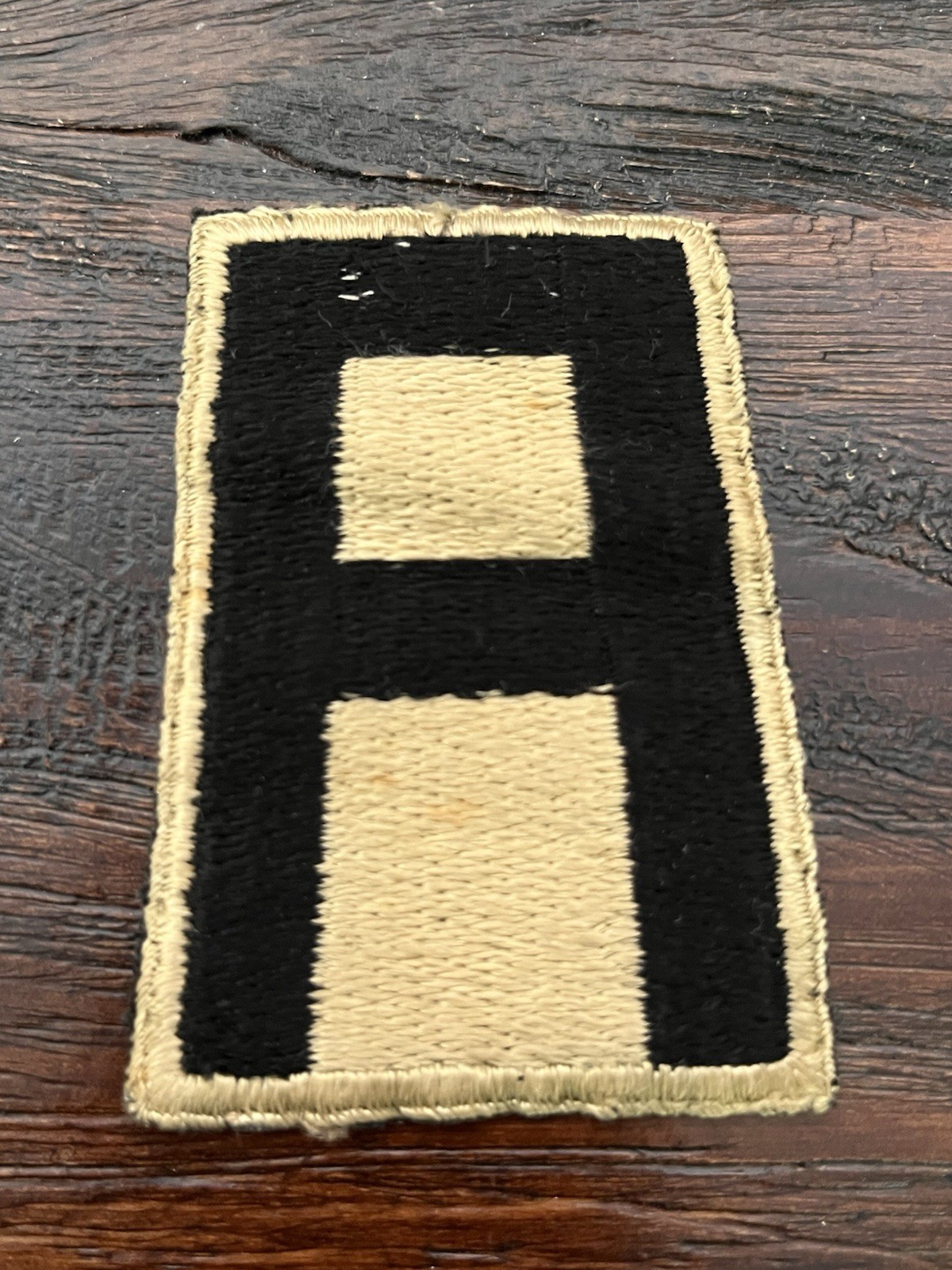 SCARCE ORIGINAL PERIOD WWII WW2 US ARMY FIRST ARMY BRITISH MADE PATCH D DAY UNIT