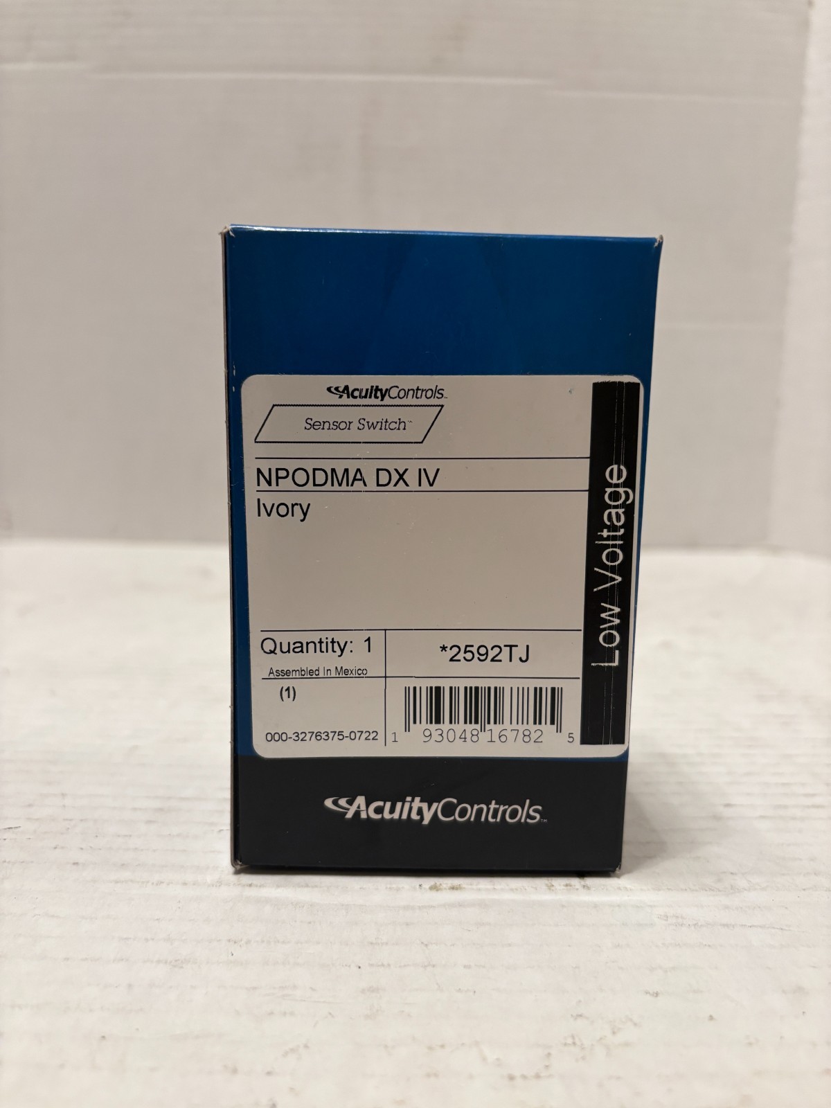 Acuity Controls NPODMA DX IV Wall Dimming On/Off + Raise/ Lower Control Ivory