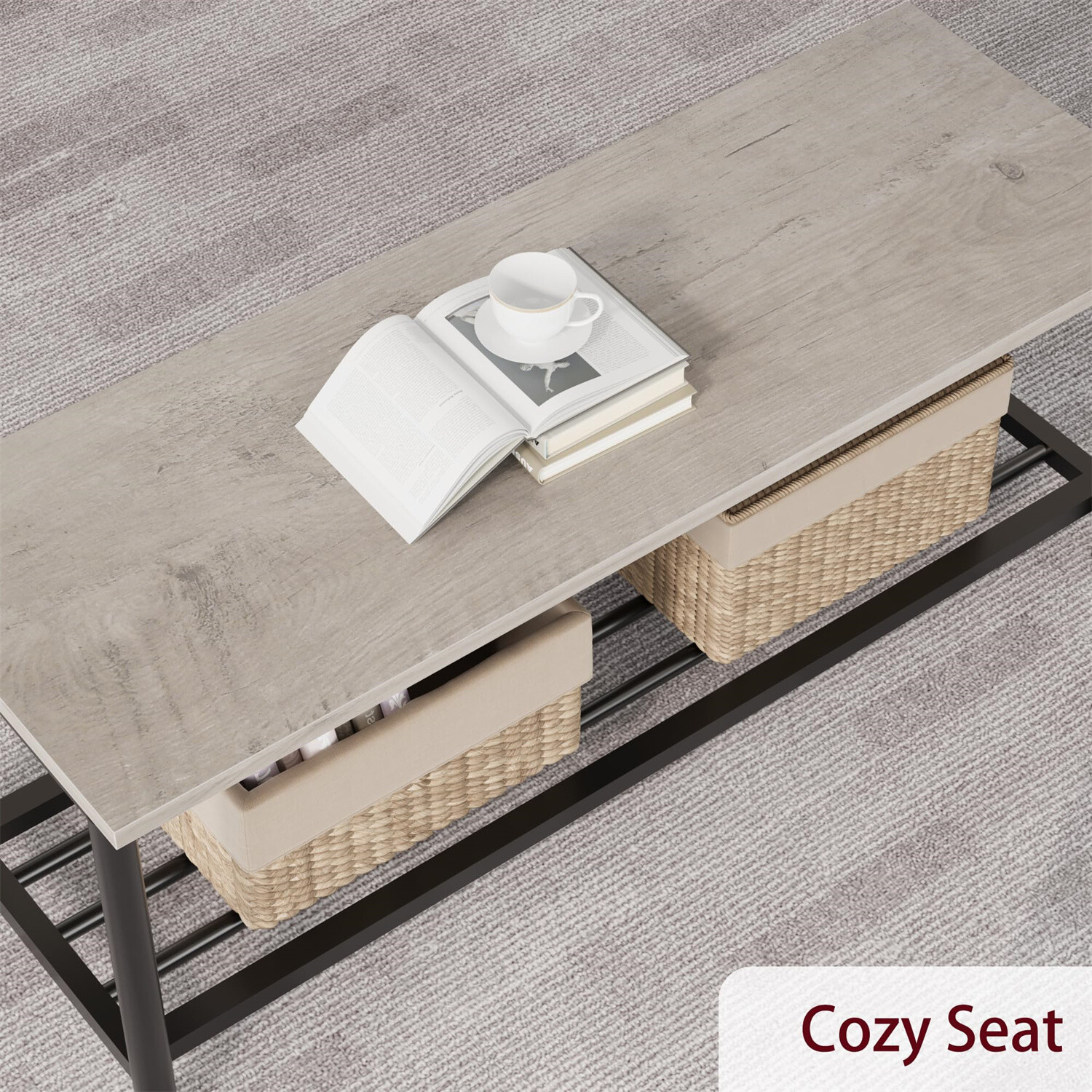 ✅Dining Table Set for 4 Kitchen Table and 2 Chairs with Storage Bench Dining Set