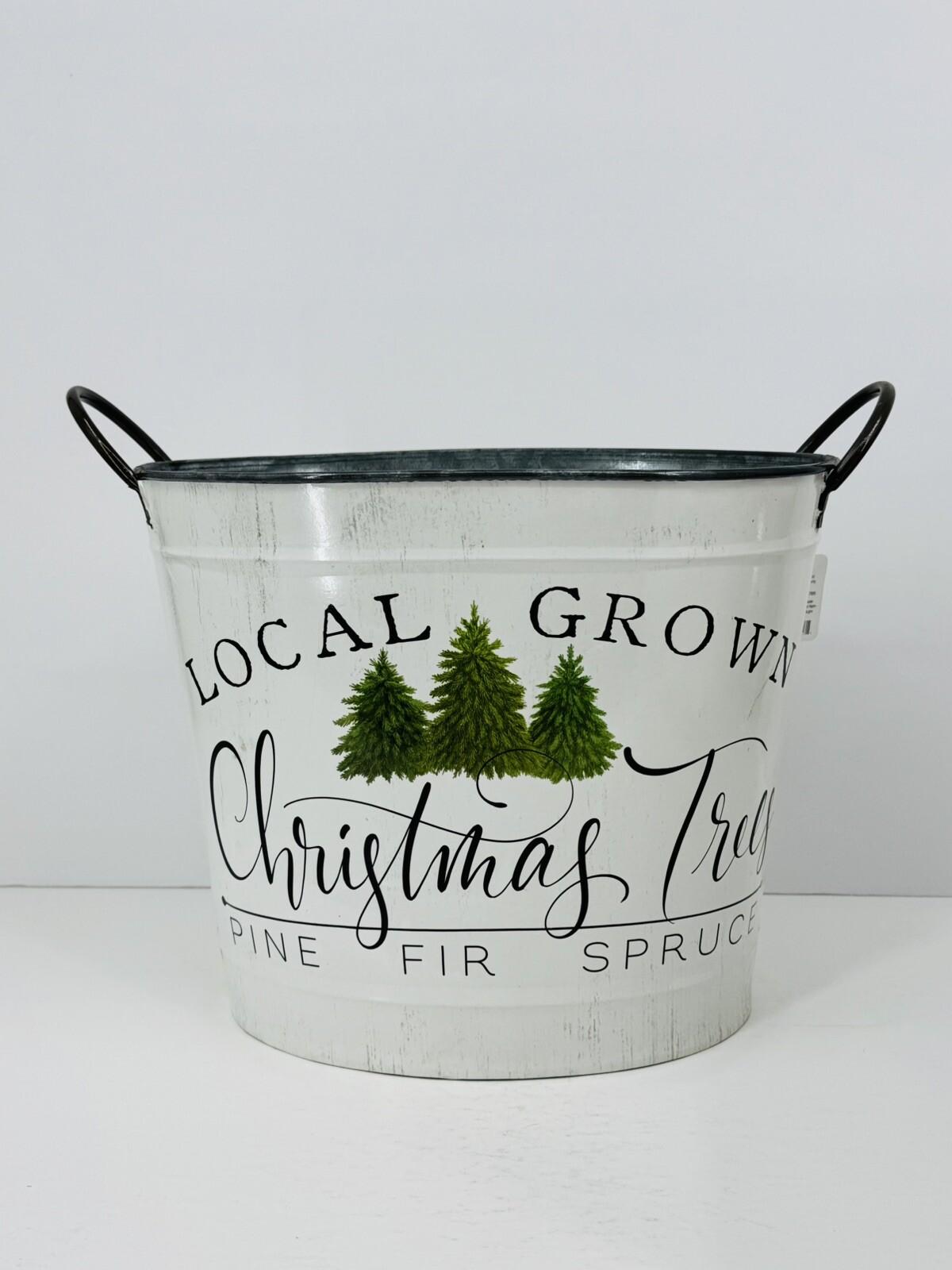 14" LOCAL GROWN CHRISTMAS TREES HANDLED BUCKET 🎄NEW