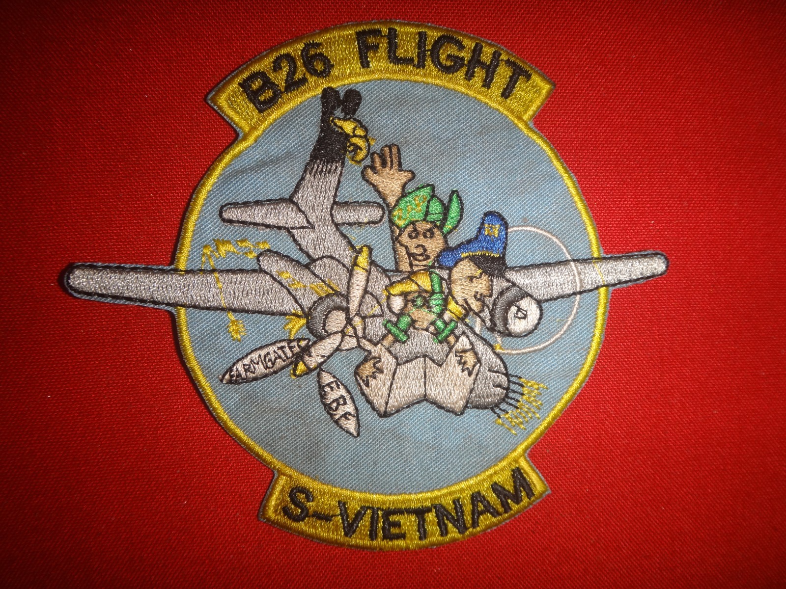 Vietnam War Patch USAF B-26 FLIGHT Project FARM GATE In South Vietnam