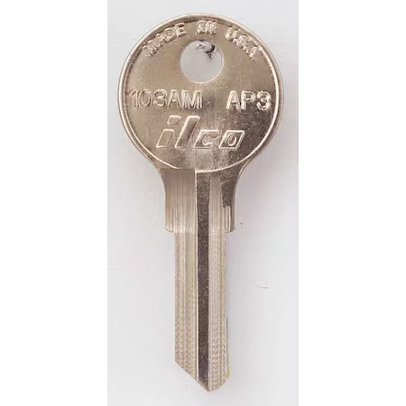 Kaba Ilco 103Am-Ap3 Key Blank, Brass, Type Ap3, 5 Pin, Pk10