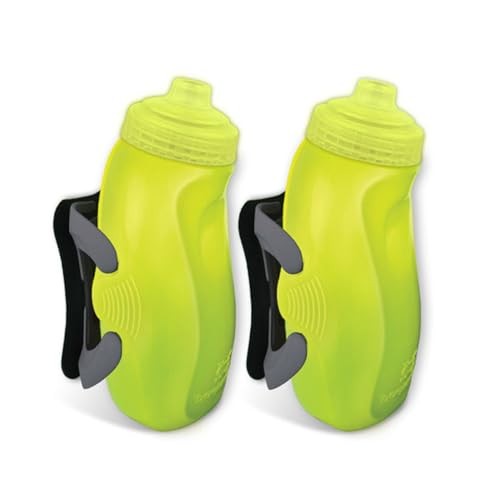 RunLite Xtech Hydration System, Dual 10.5 oz Hydraform Amp Green/Charcoal